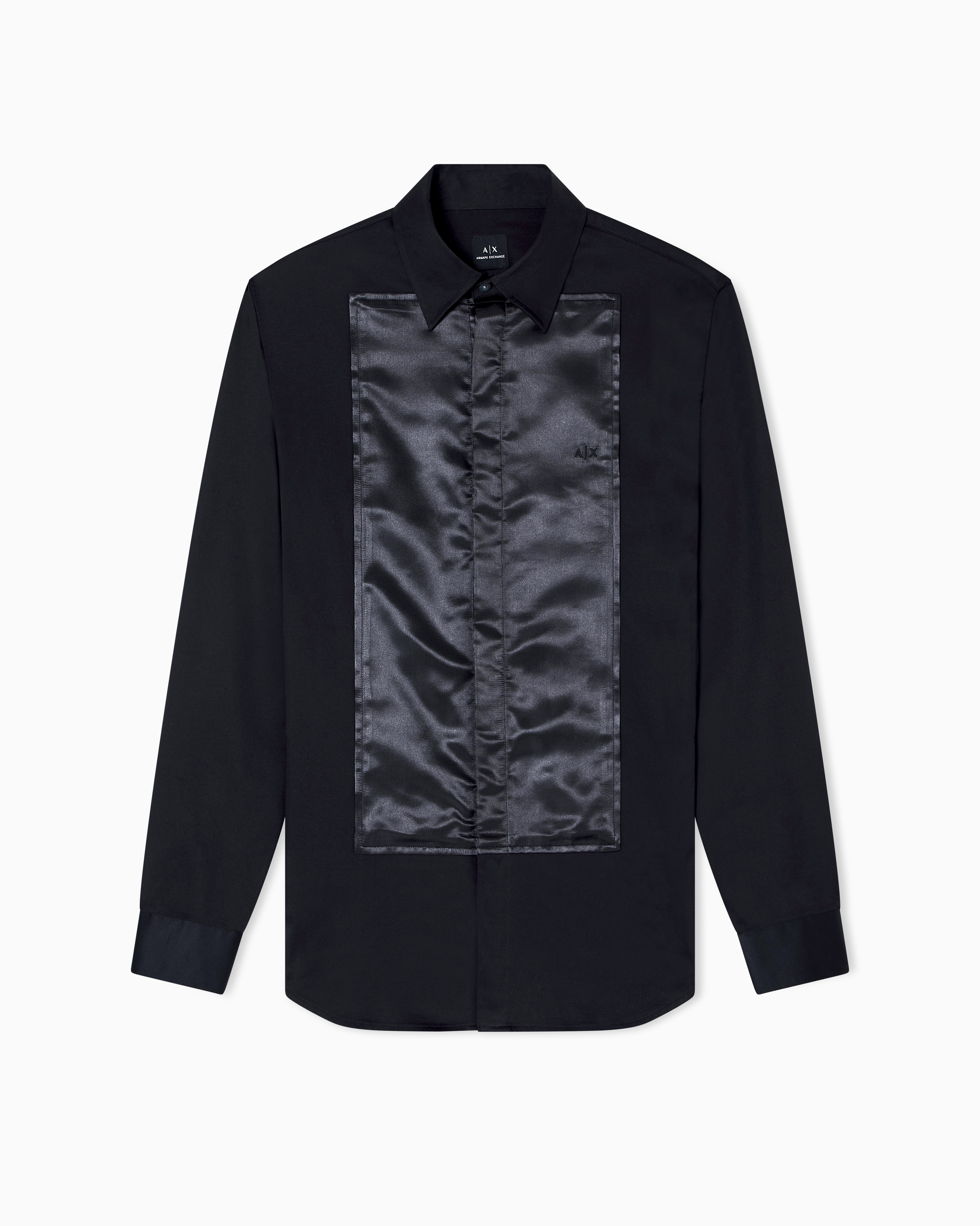 Men Black Night Lab Slim Fit Casual Shirts