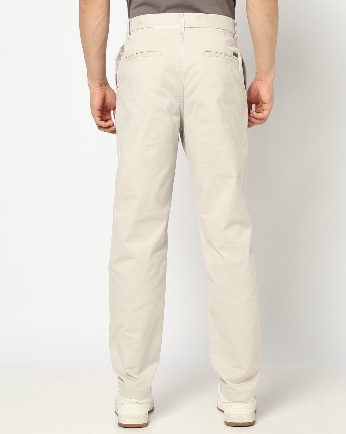 Men Grey Regular Fit Trousers