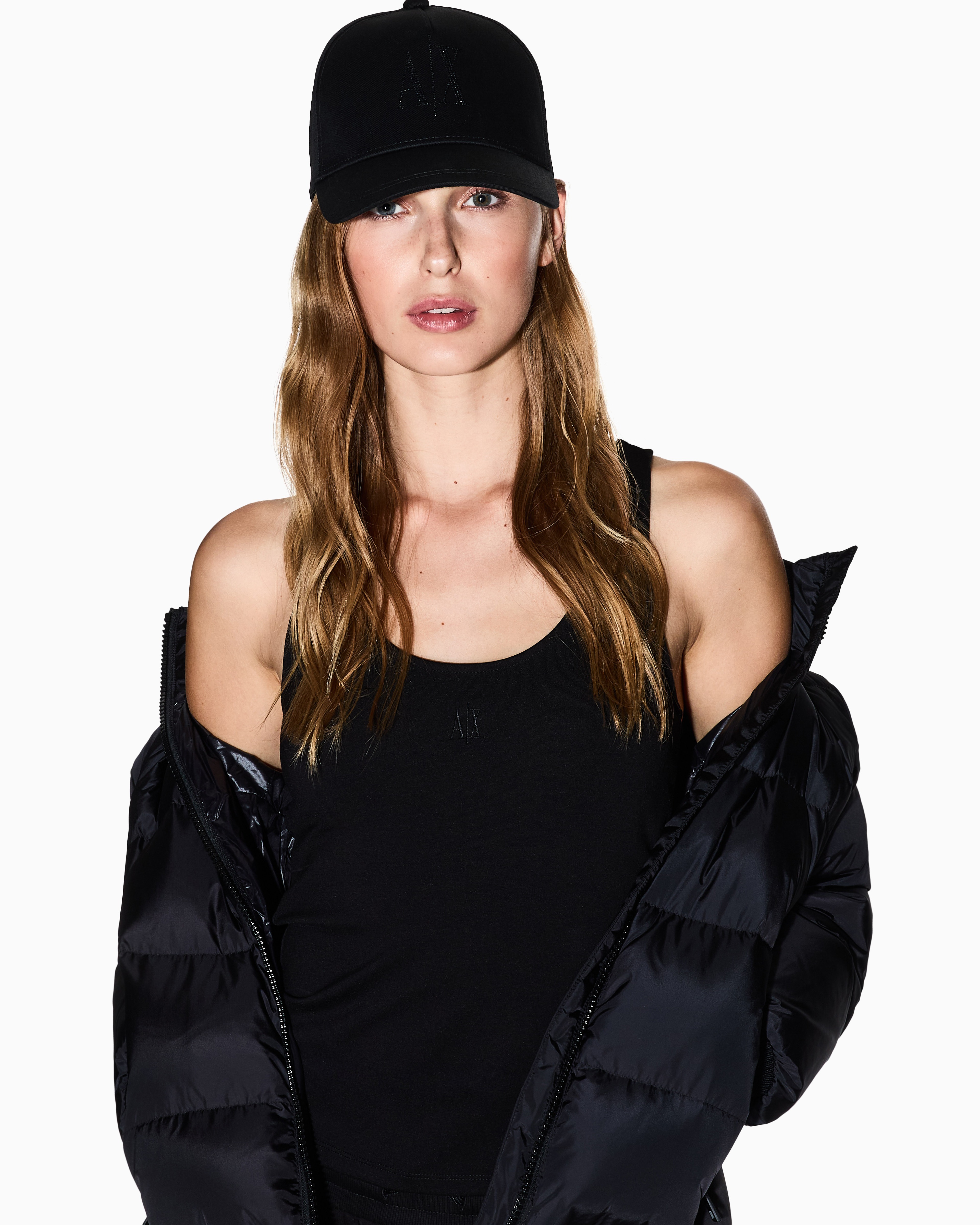 Women Black Cotton  Hat