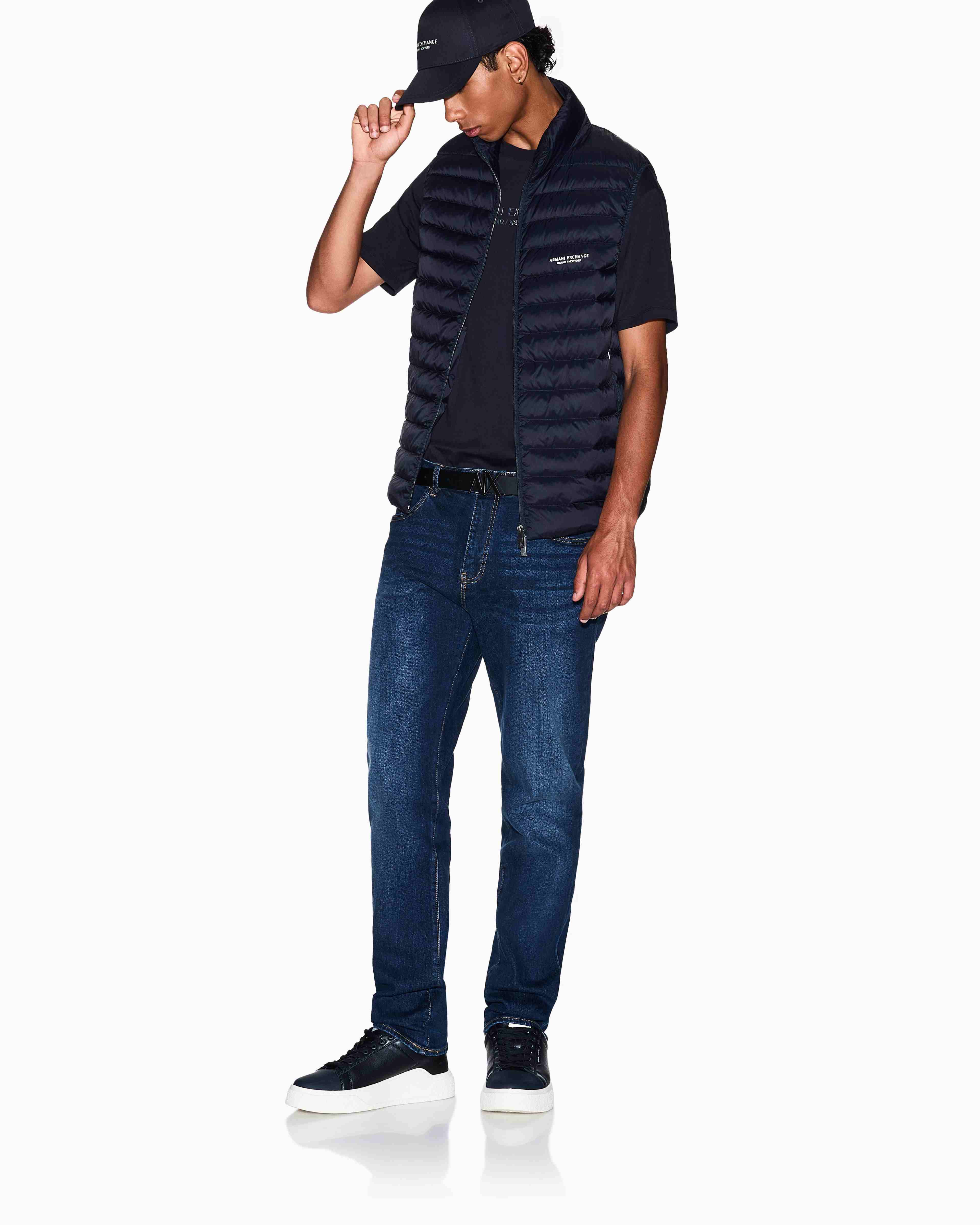 Men's Blue Milano New York Down Waistcoat