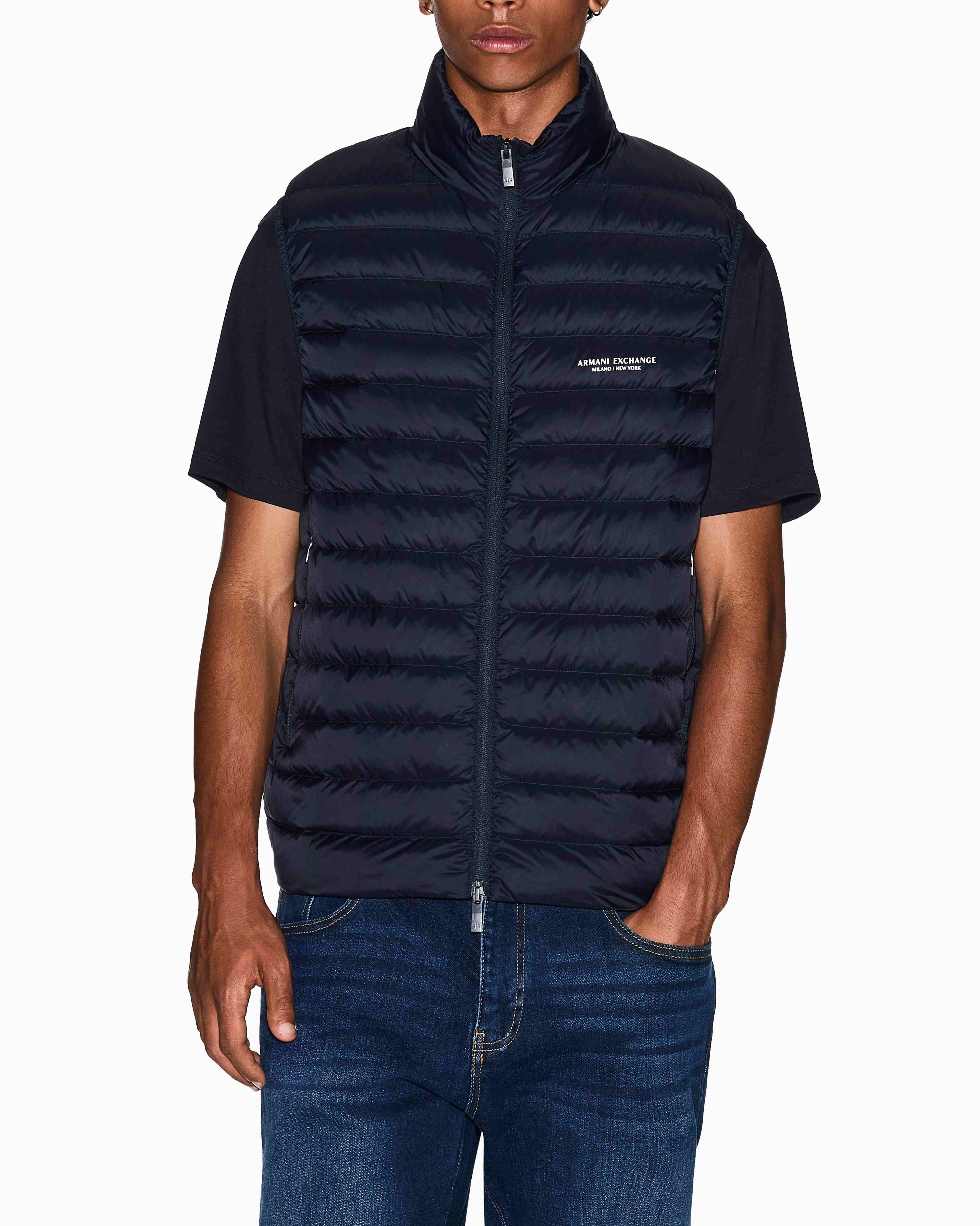 Men's Blue Milano New York Down Waistcoat