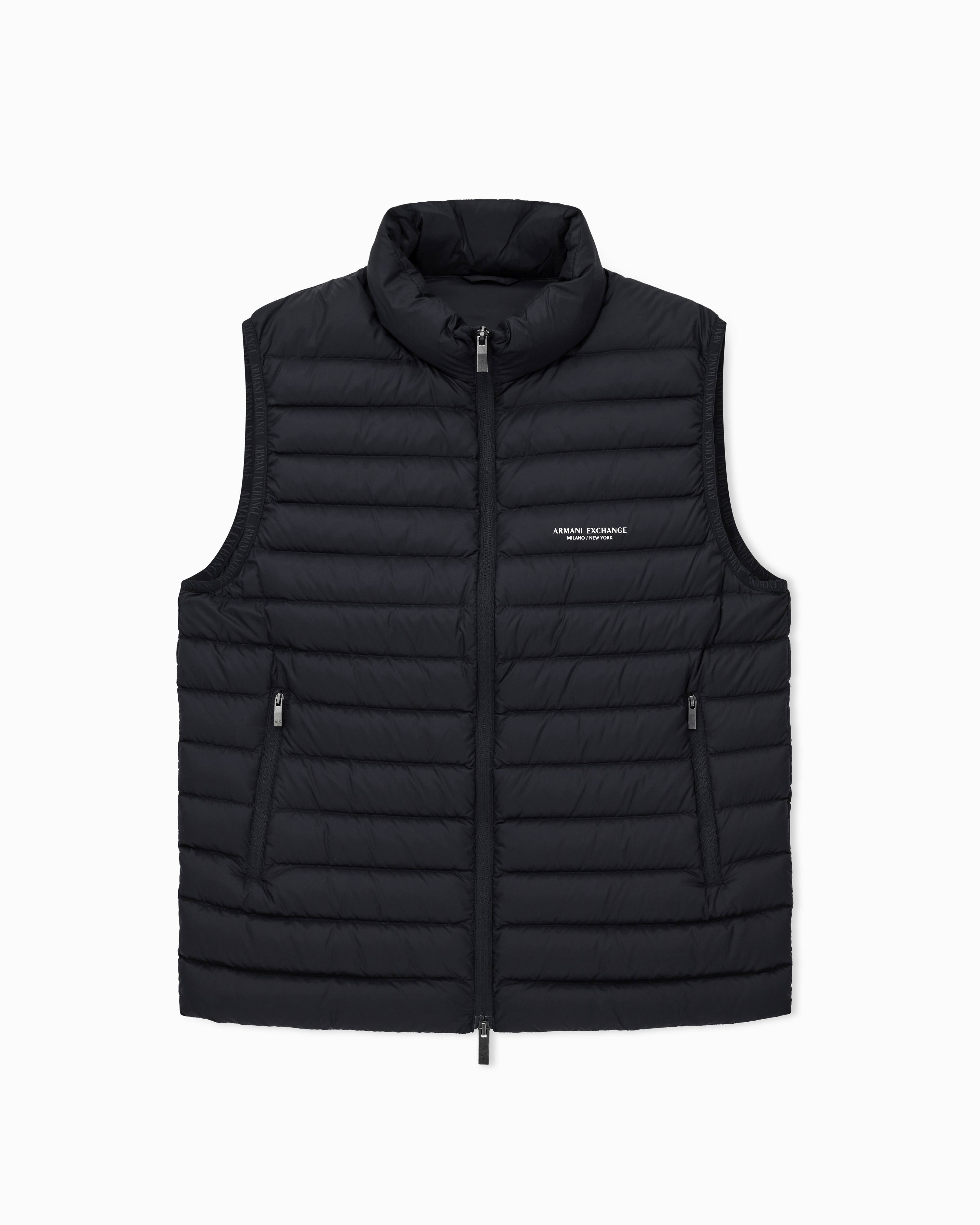 Men's Black Milano New York Down Waistcoat