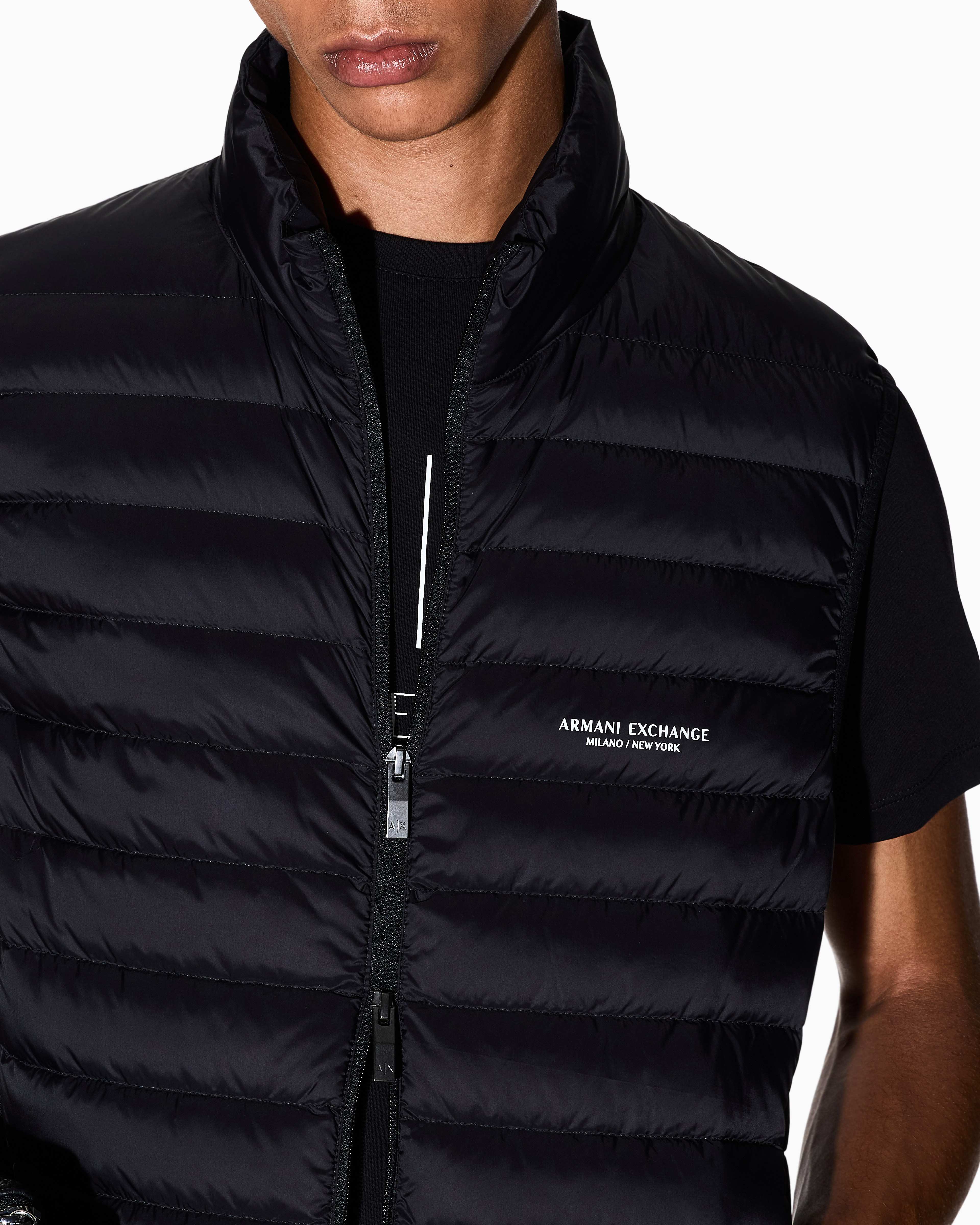 Men's Black Milano New York Down Waistcoat