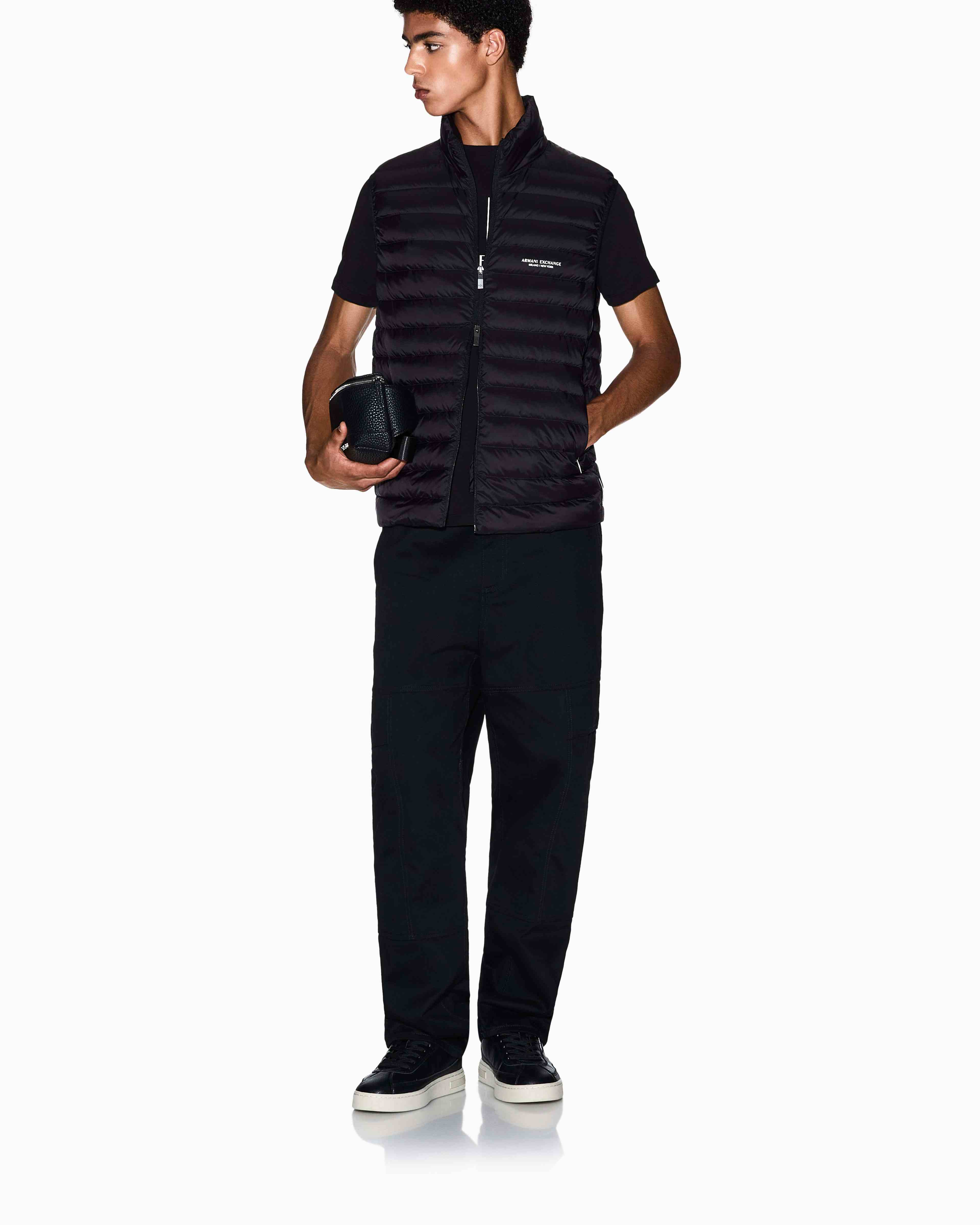 Men's Black Milano New York Down Waistcoat