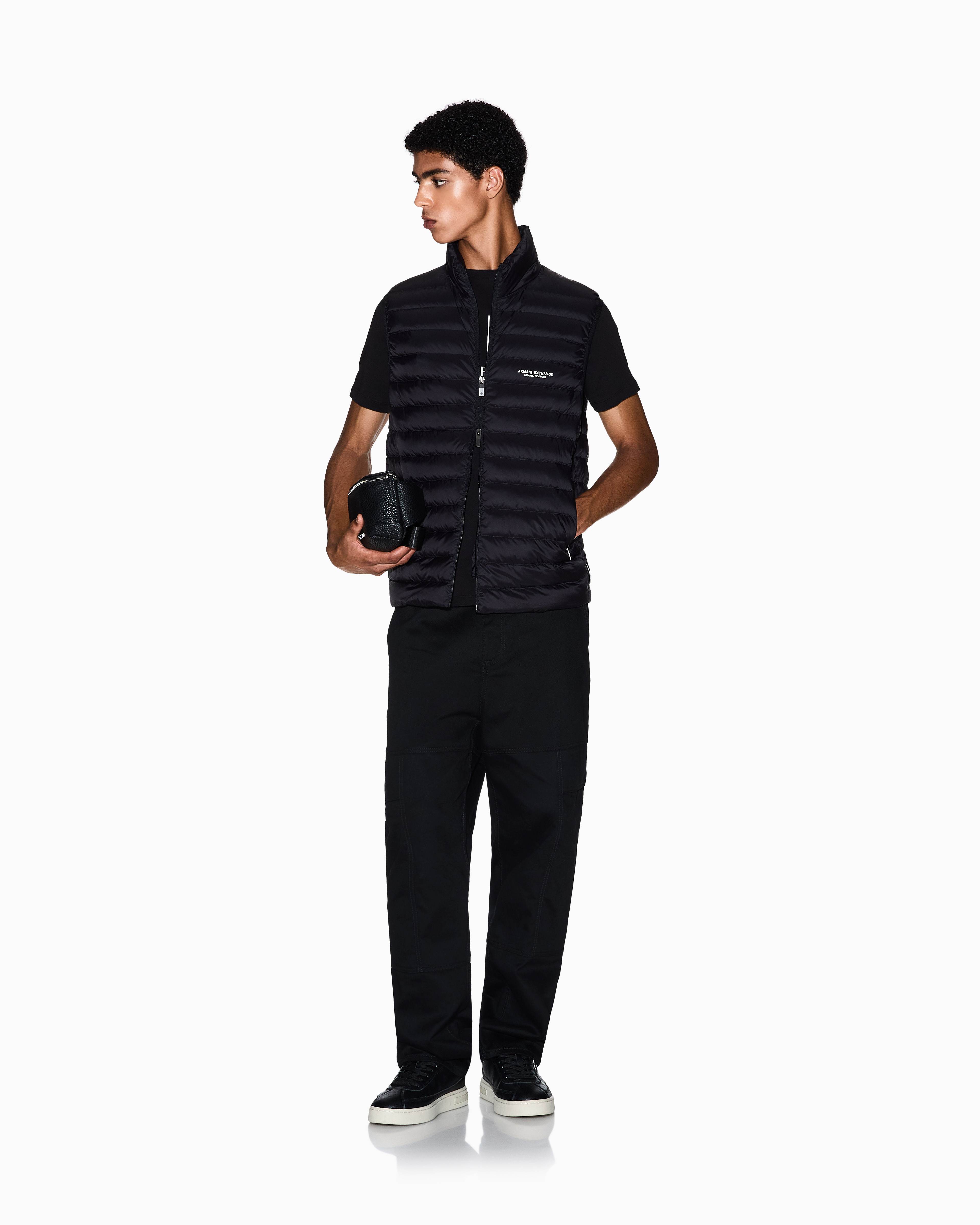 Men's Black Milano New York Down Waistcoat