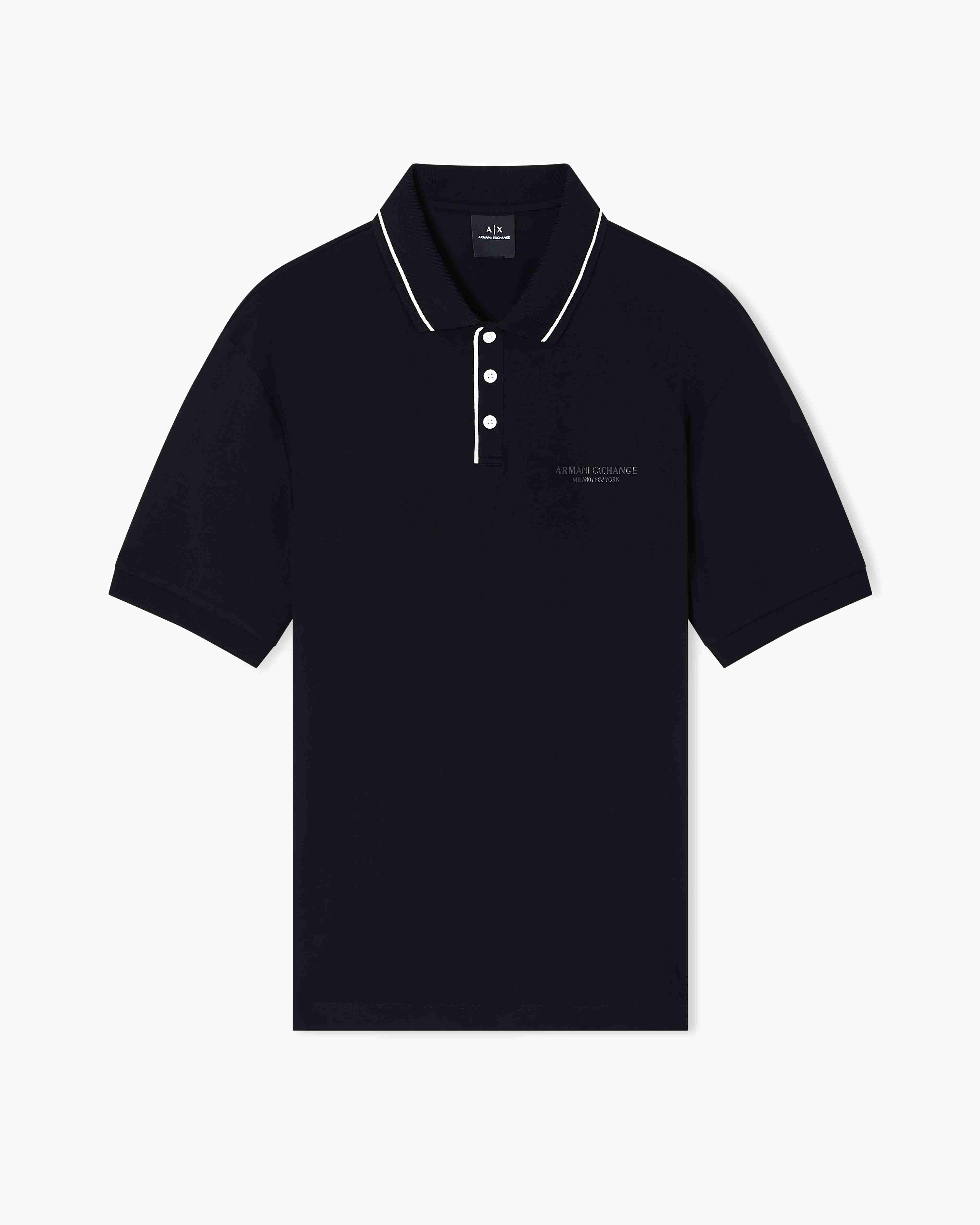 Men's Black Milano New York Polo Shirt