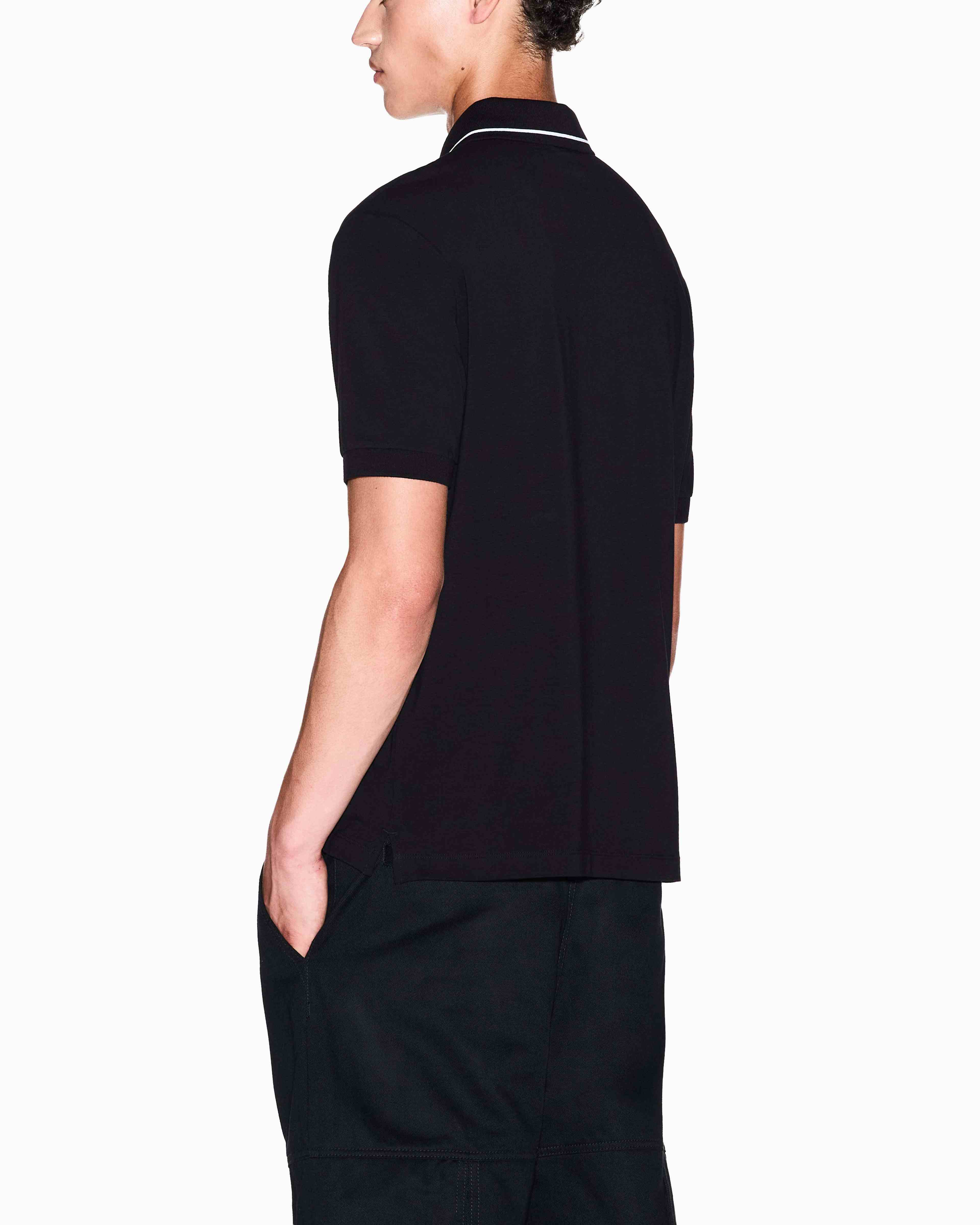 Men's Black Milano New York Polo Shirt
