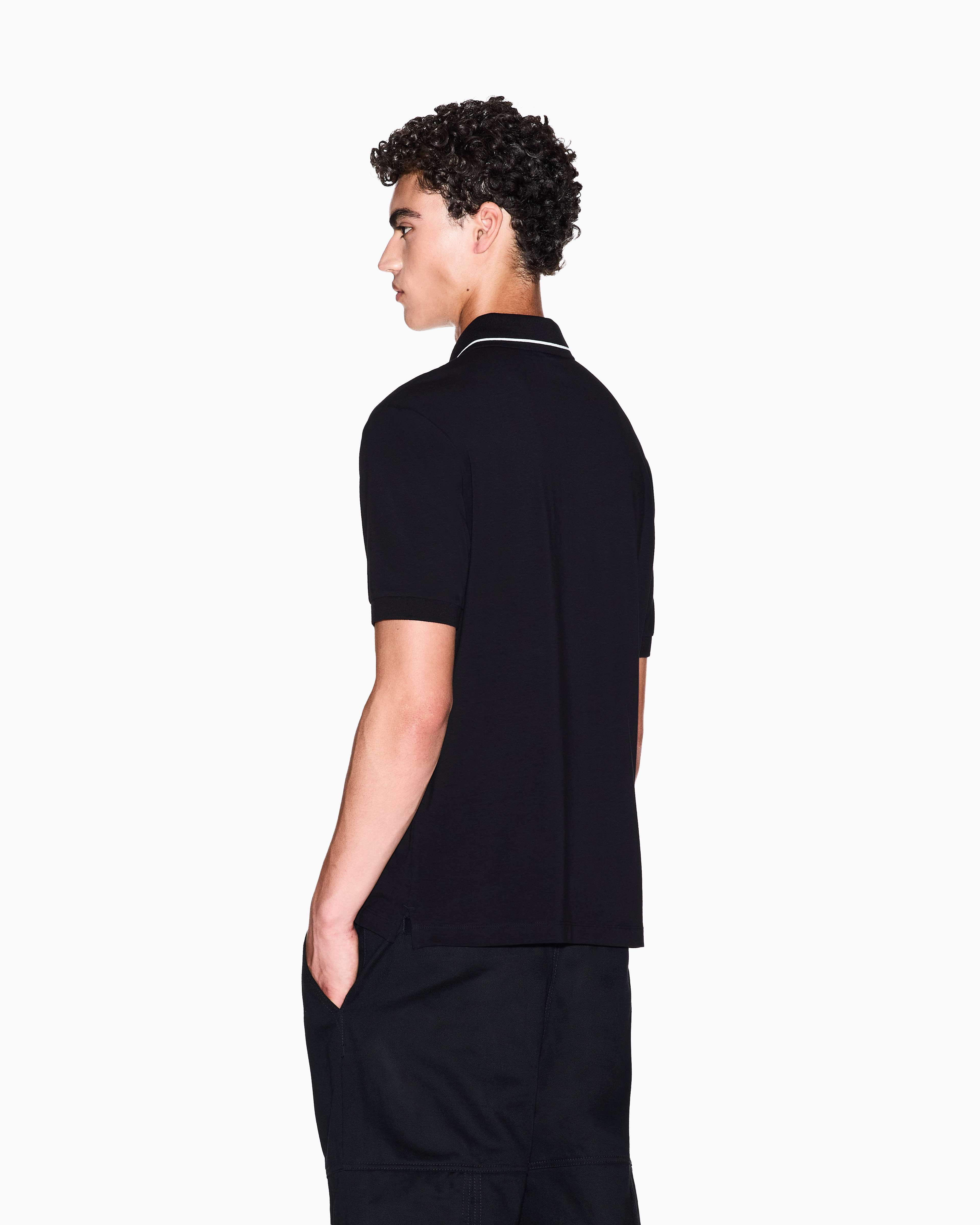 Men's Black Milano New York Polo Shirt