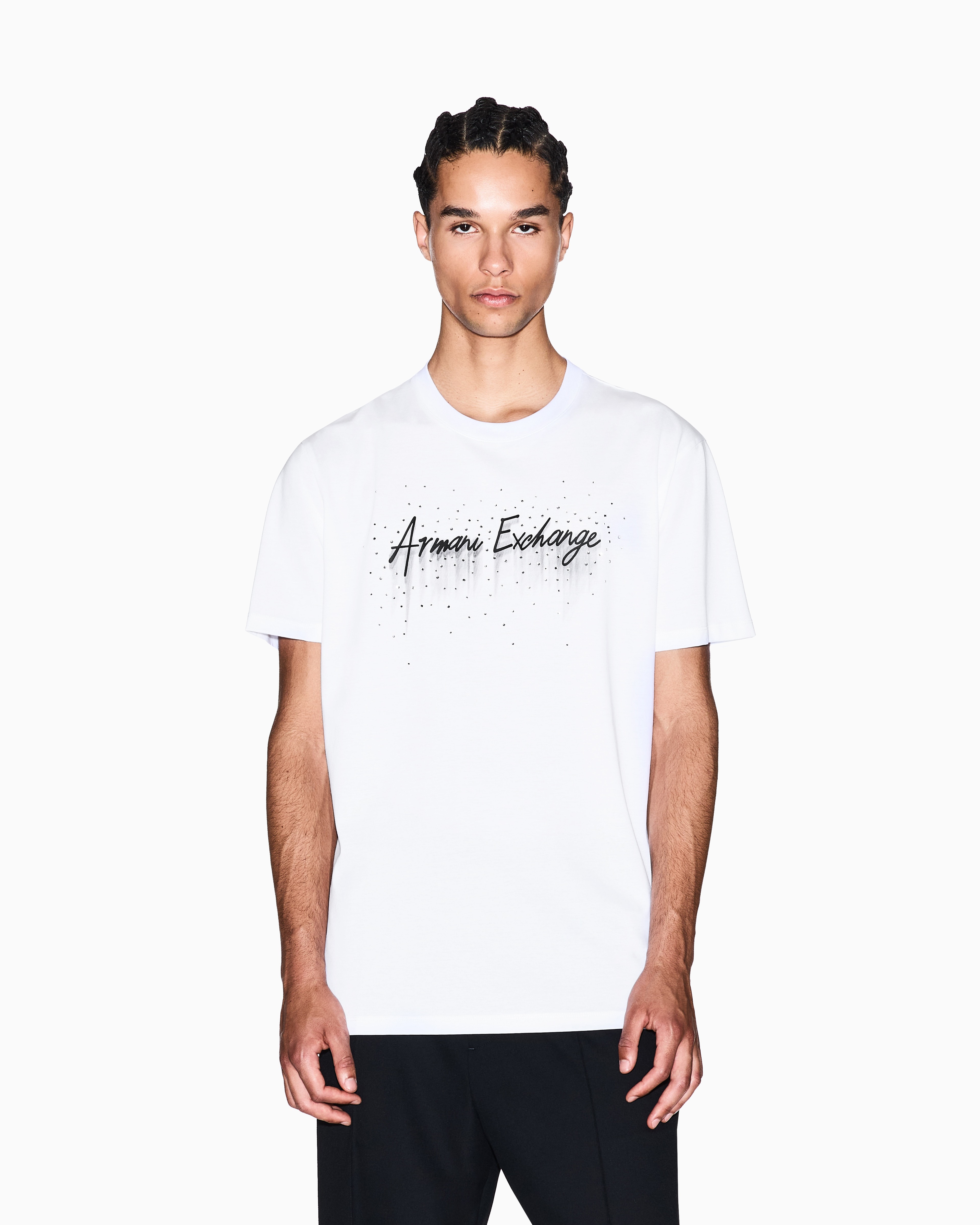 Men White Night Lab Regular Fit T-Shirts