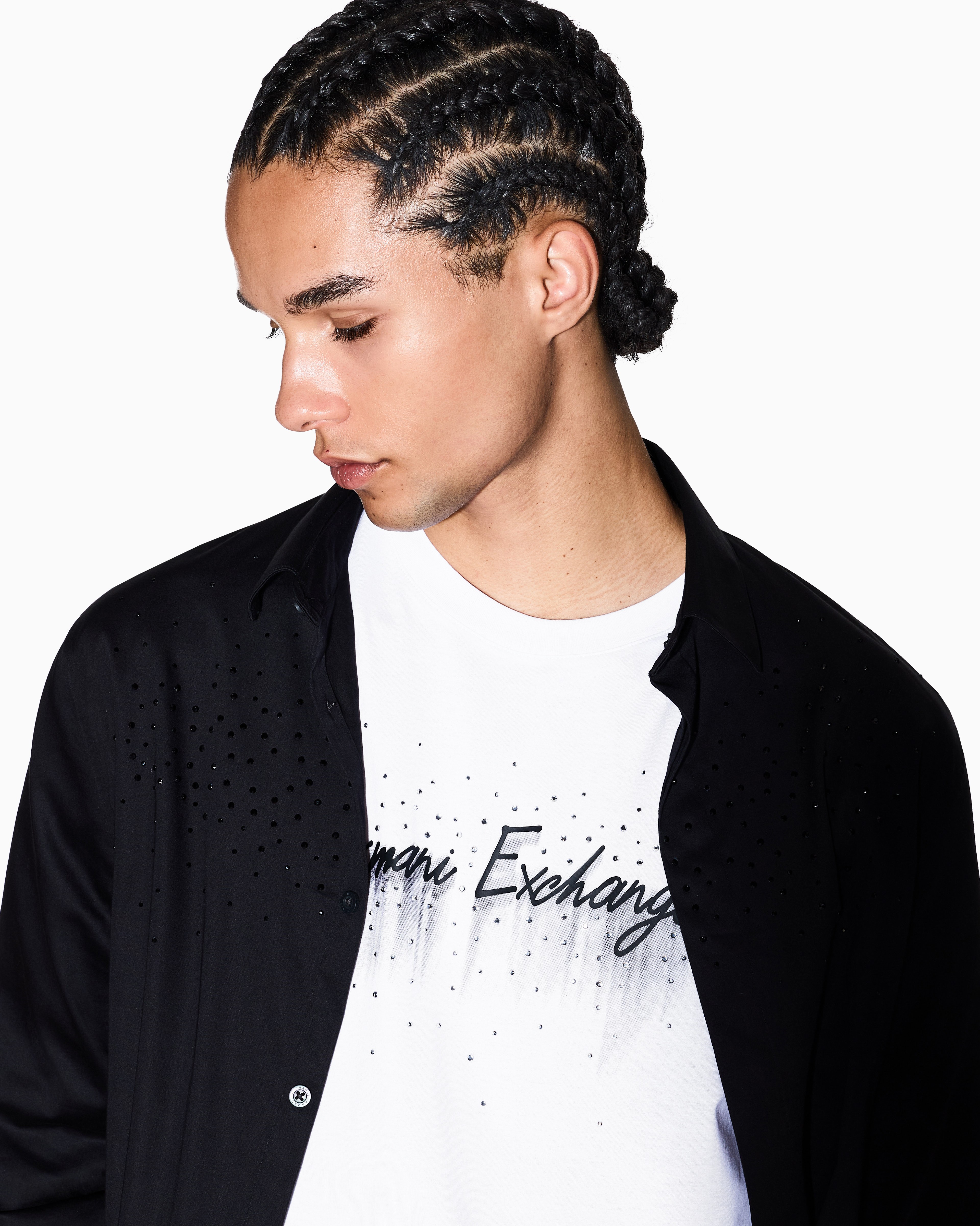 Men White Night Lab Regular Fit T-Shirts