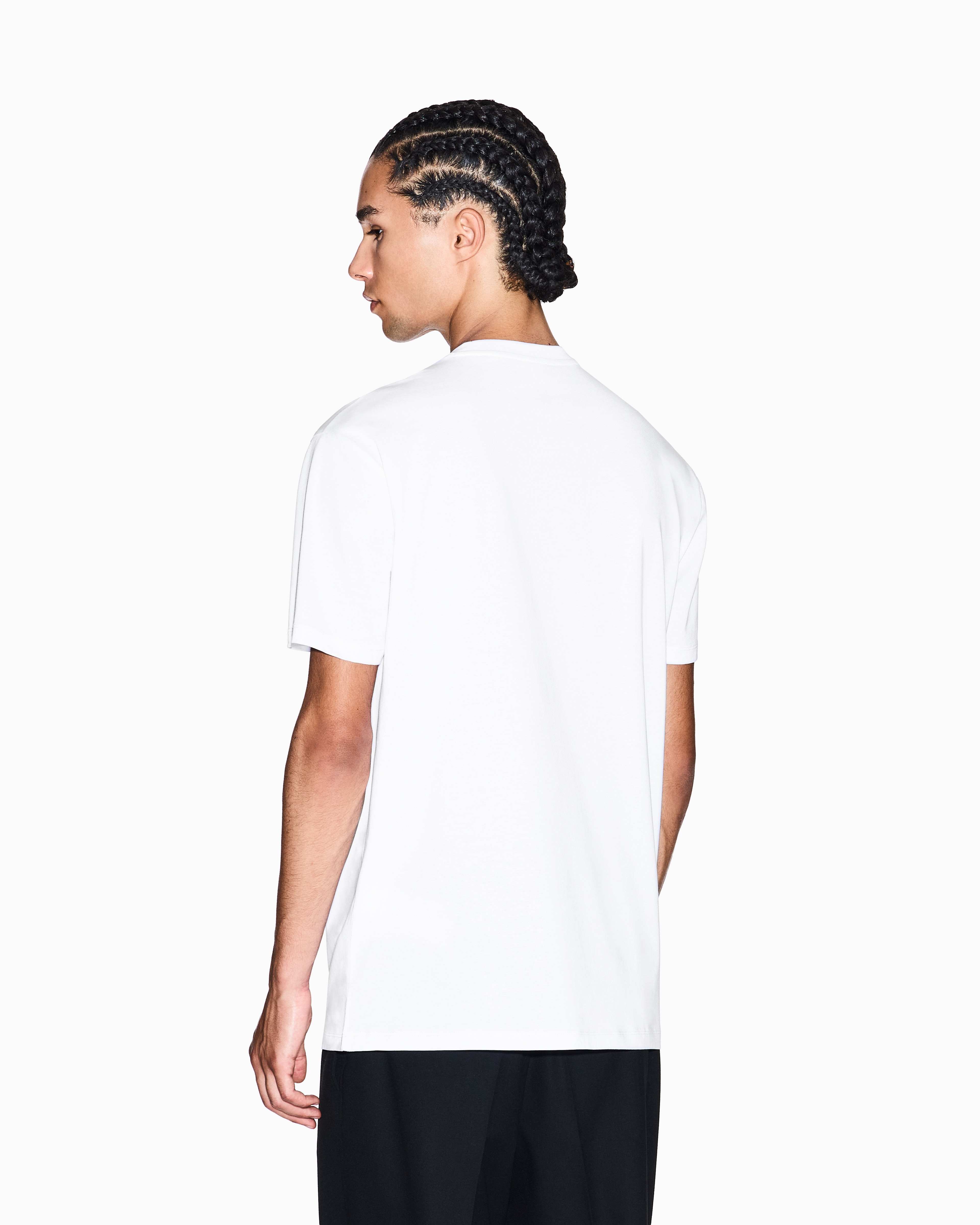 Men White Night Lab Regular Fit T-Shirts