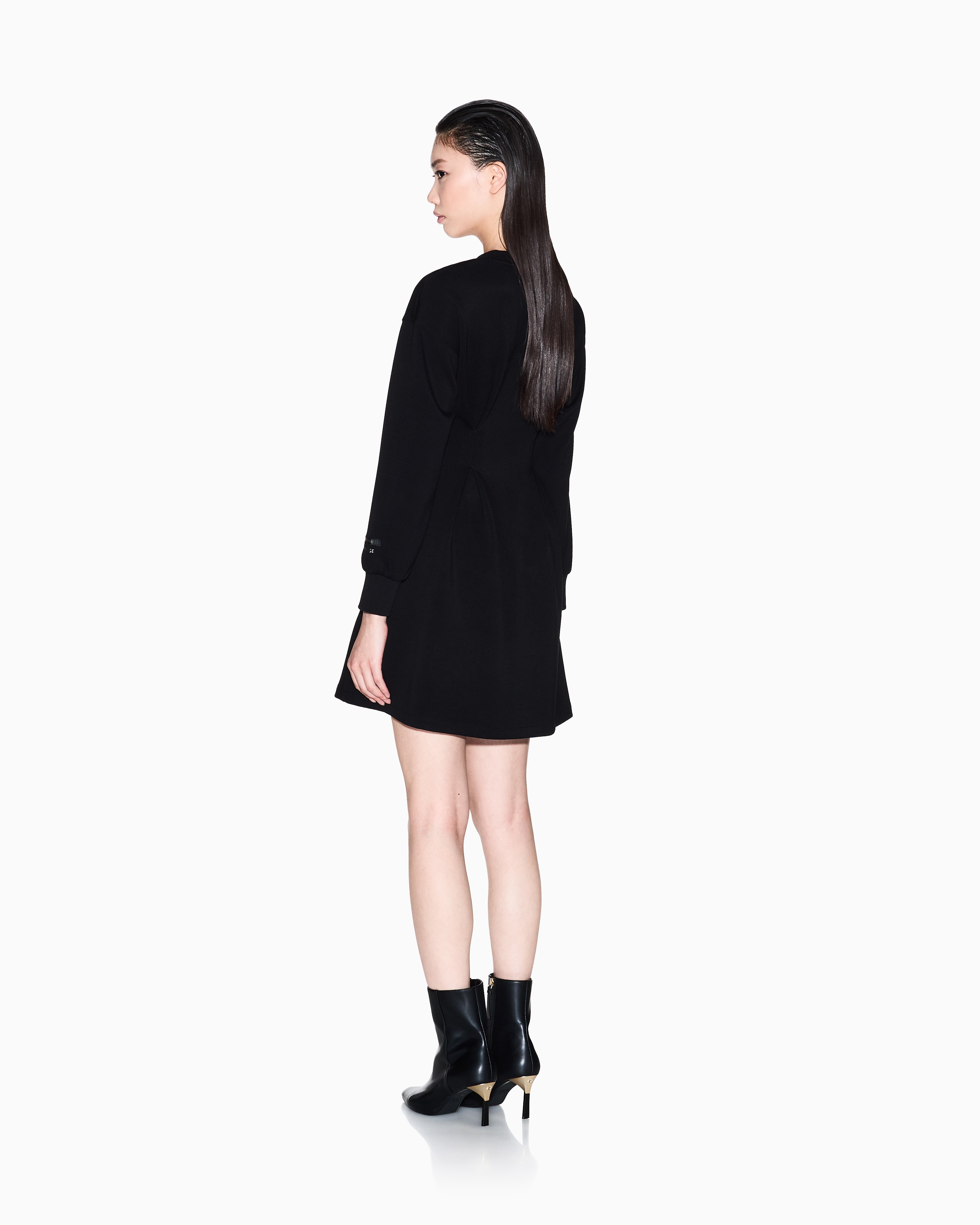 Women Black Urban Tailoring Fit and Flare Fit Dresses