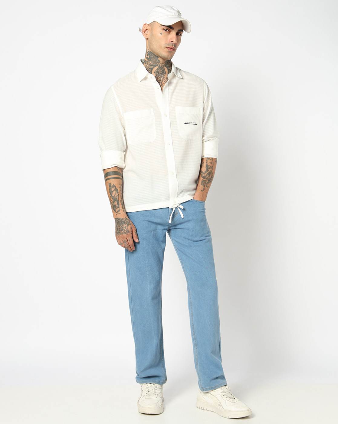 Men White Marina  Regular + Fit Casual Shirts