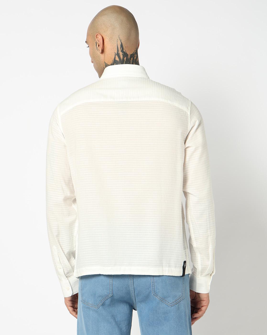 Men White Marina  Regular + Fit Casual Shirts