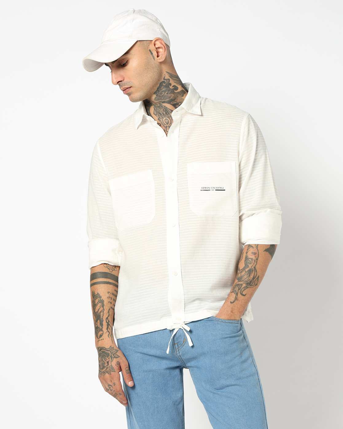 Men White Marina  Regular + Fit Casual Shirts