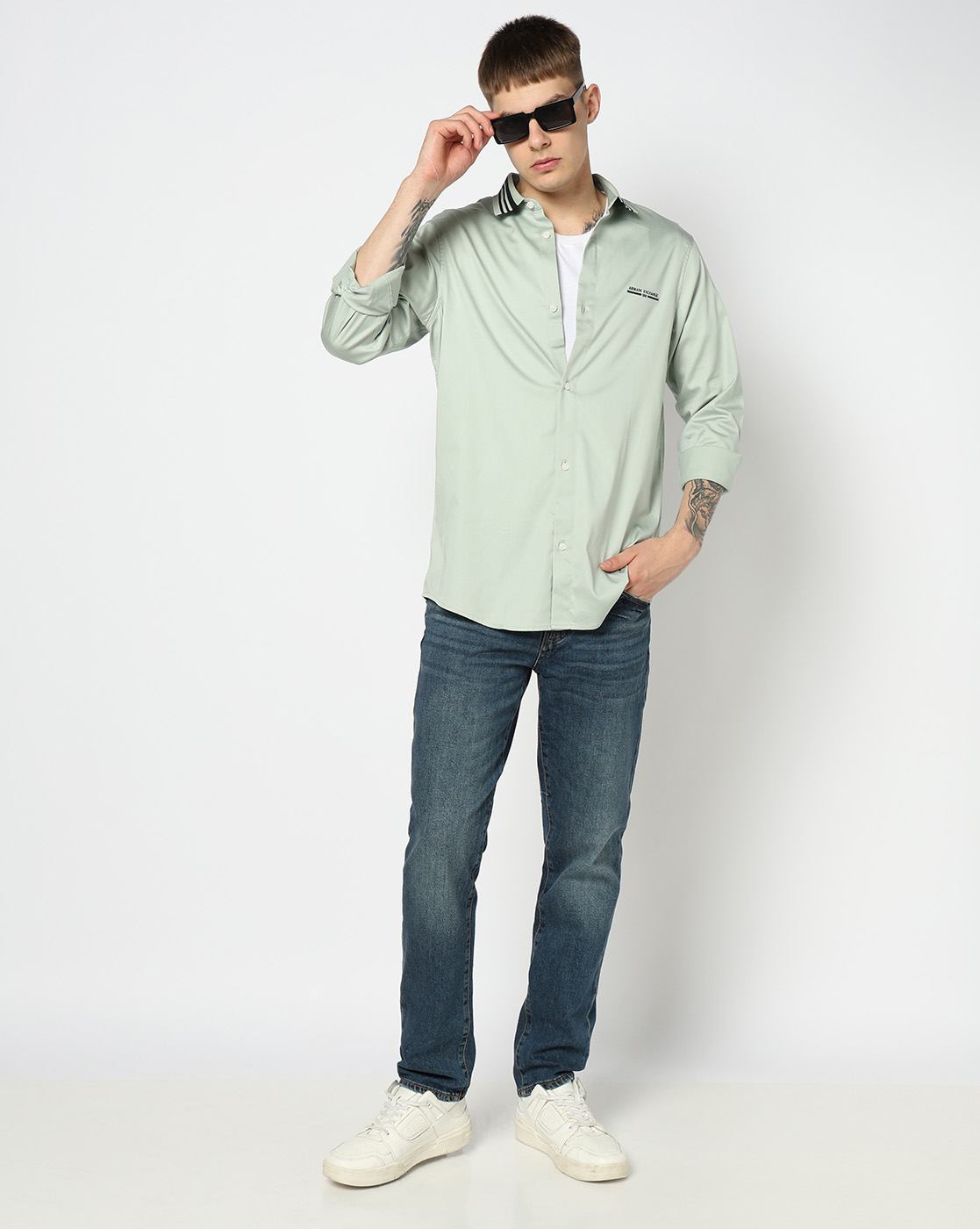Men Grey Marina  Regular Fit Casual Shirts
