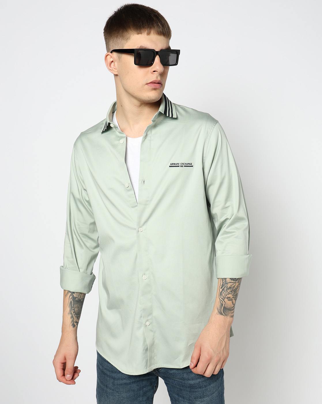 Men Grey Marina  Regular Fit Casual Shirts