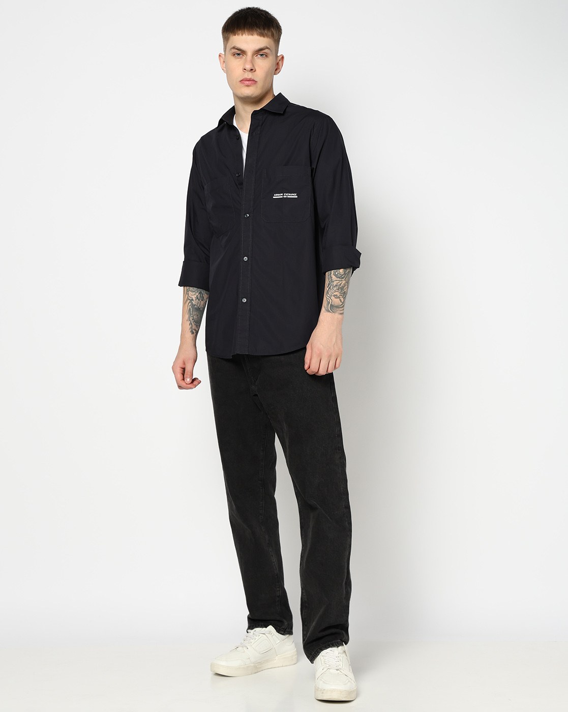 Men Blue Marina  Regular + Fit Casual Shirts