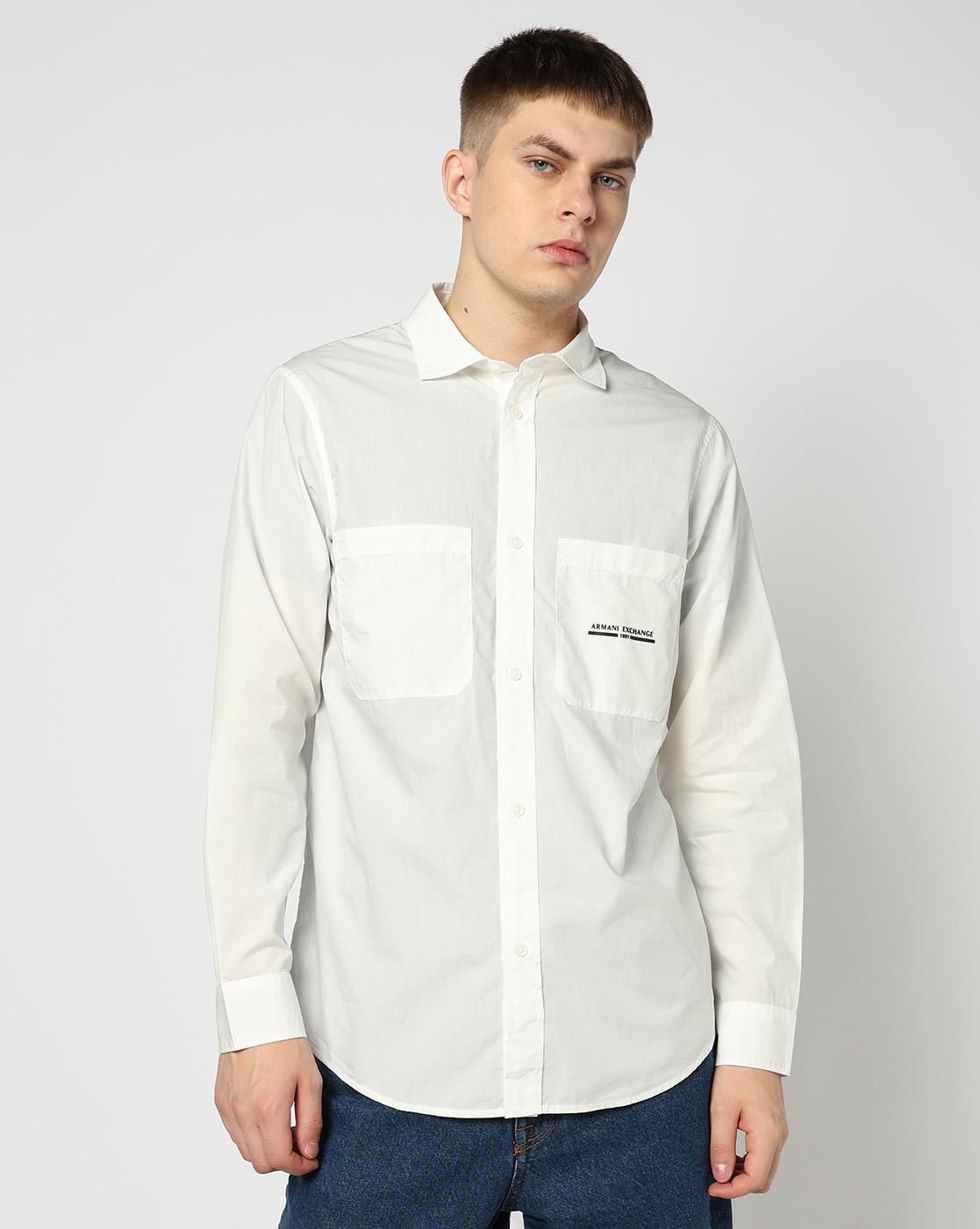 Men White Marina  Regular + Fit Casual Shirts