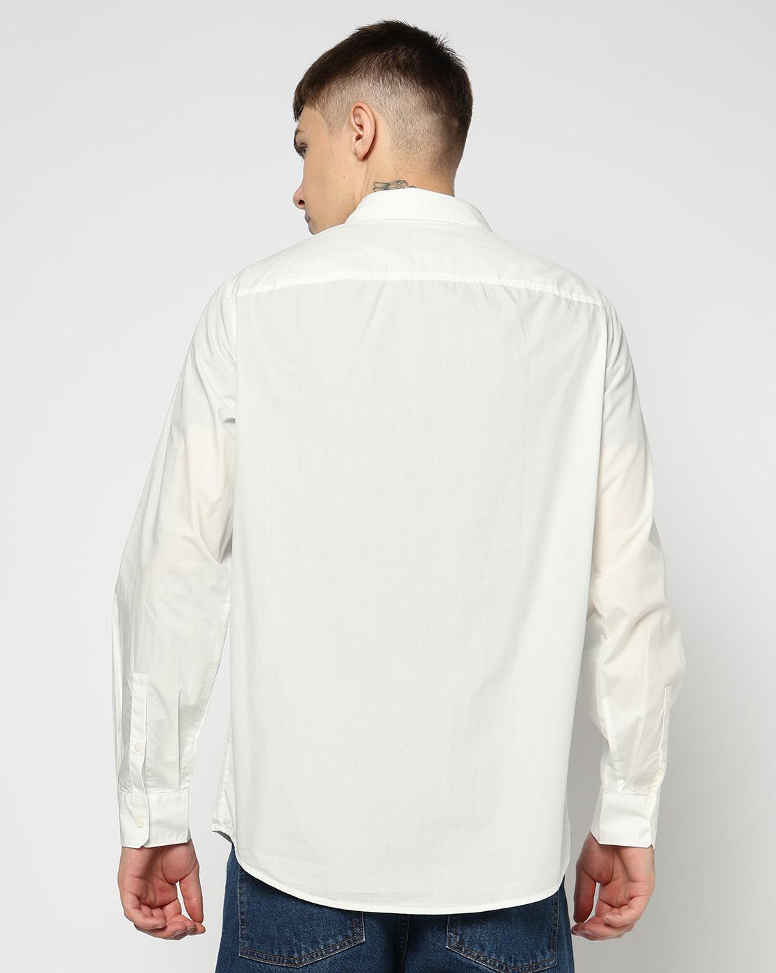 Men White Marina  Regular + Fit Casual Shirts