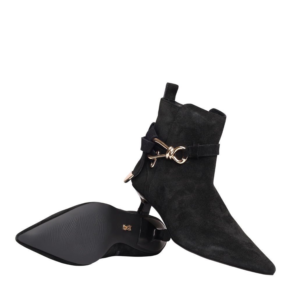 Lyrra Black Suede Boots
