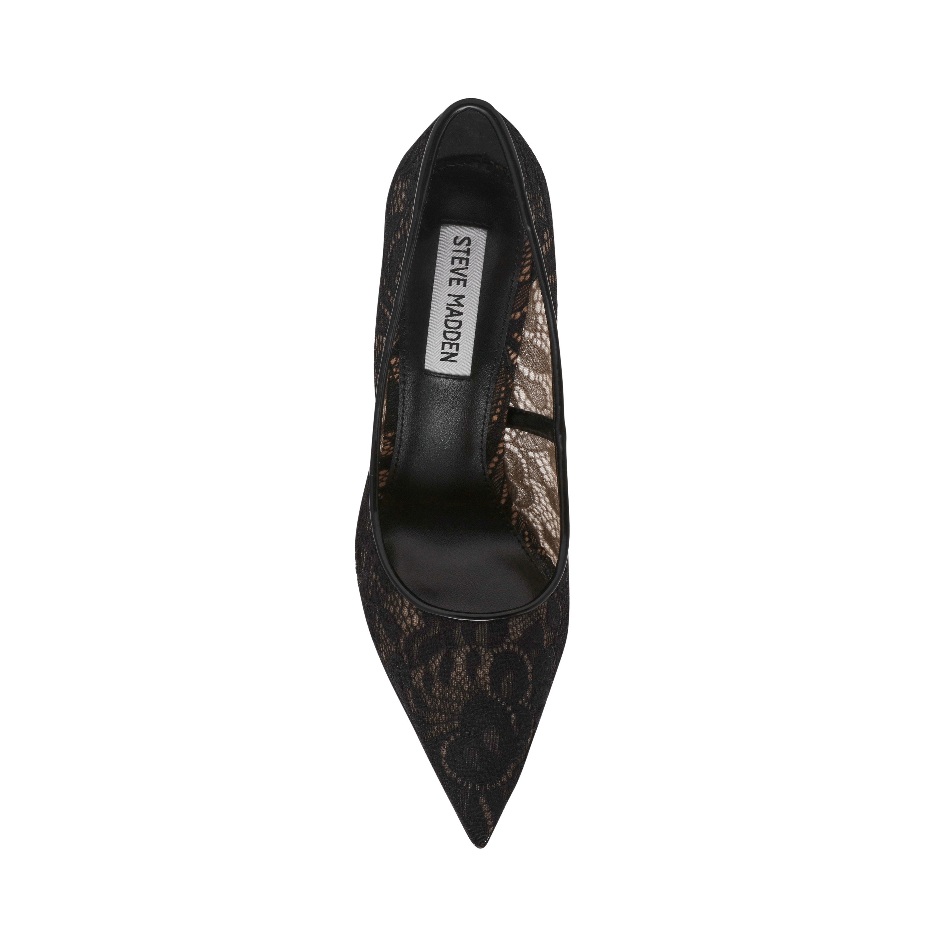 Thrive-Lm Black Lace Pumps