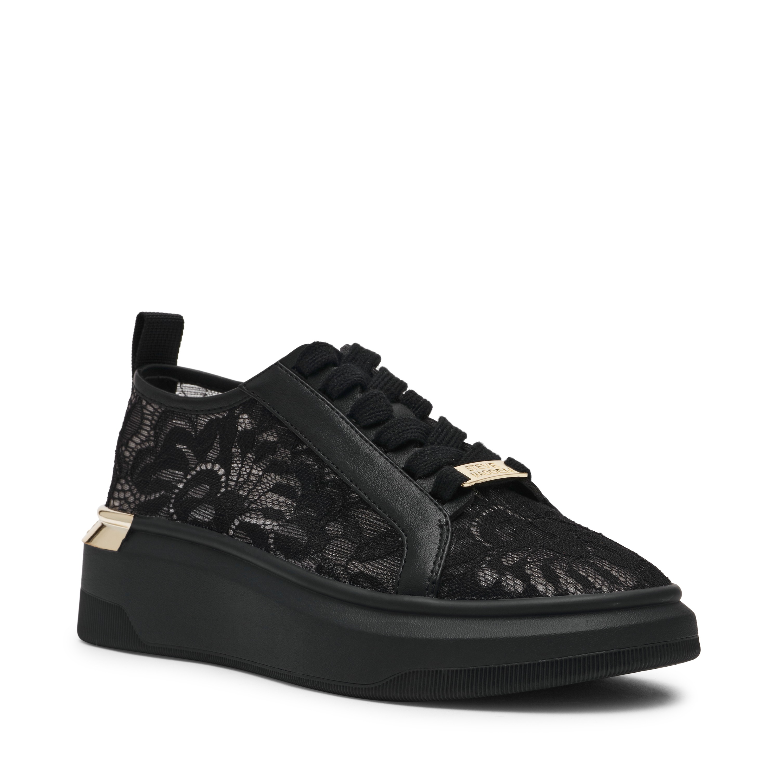 Glacial-L Black Lace Sneakers