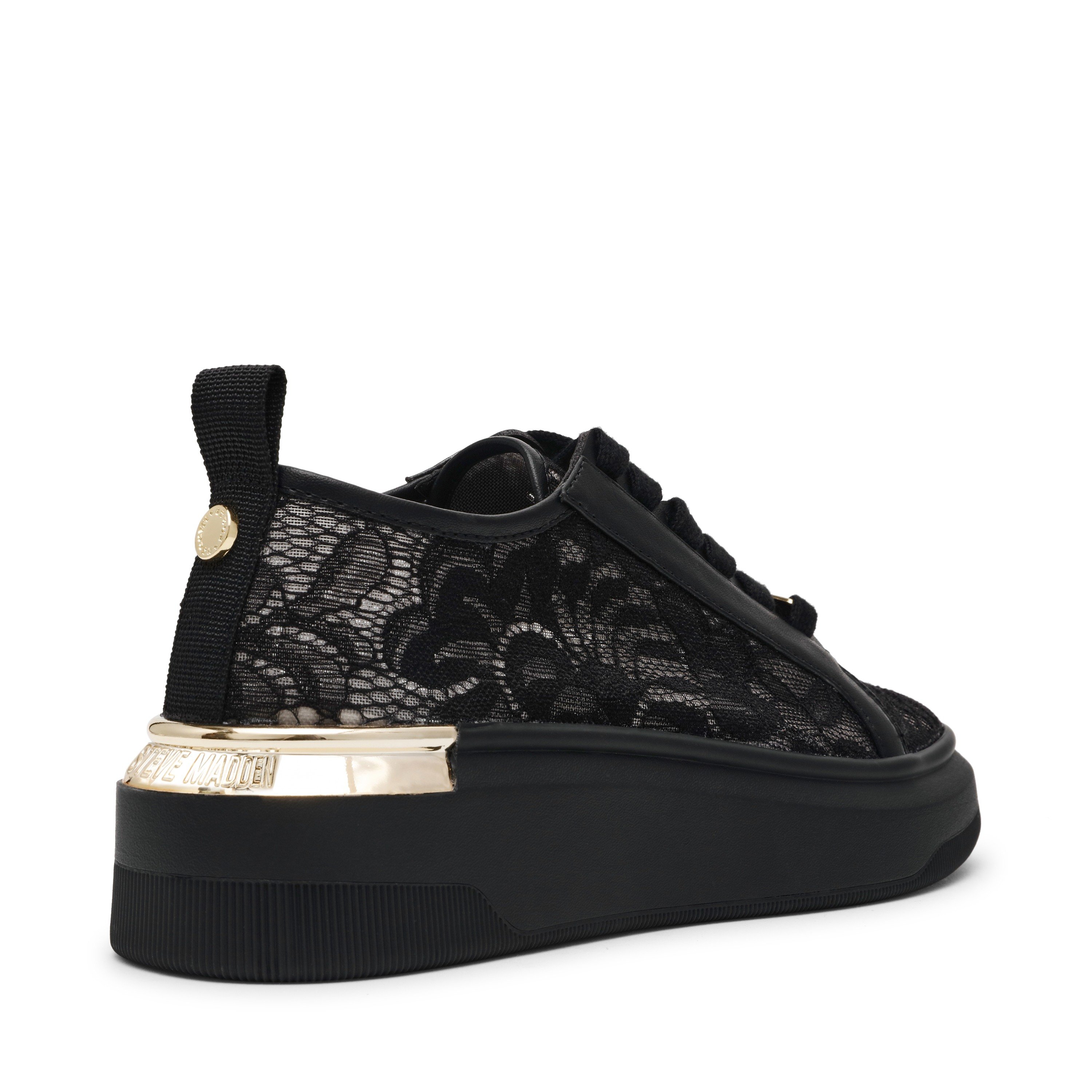 Glacial-L Black Lace Sneakers