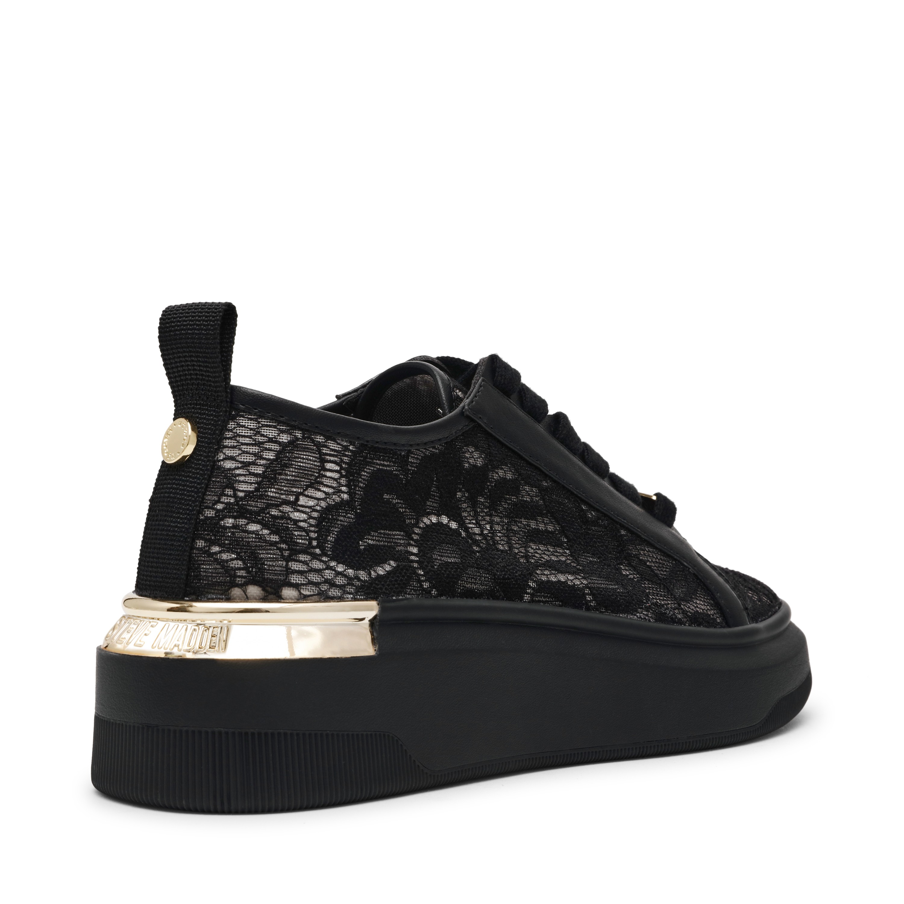 Glacial-L Black Lace Sneakers