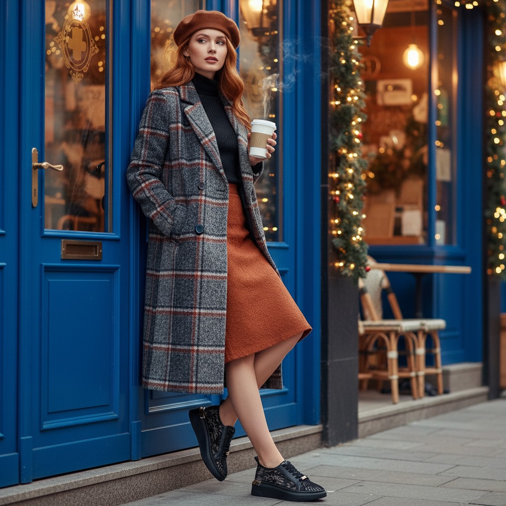 Glacial-L Black Lace Sneakers