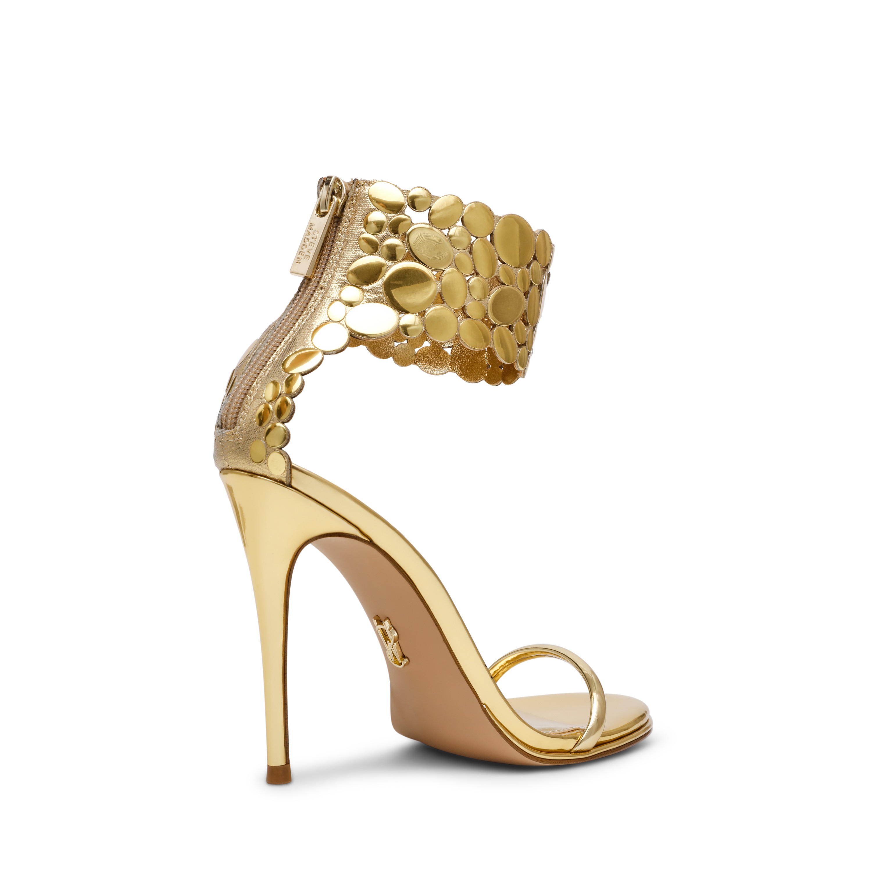 Enamored Gold Heels Sandals