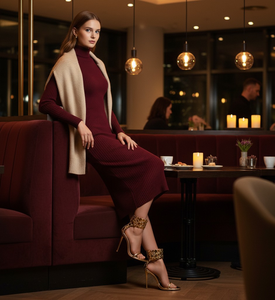 Enamored Gold Heels Sandals