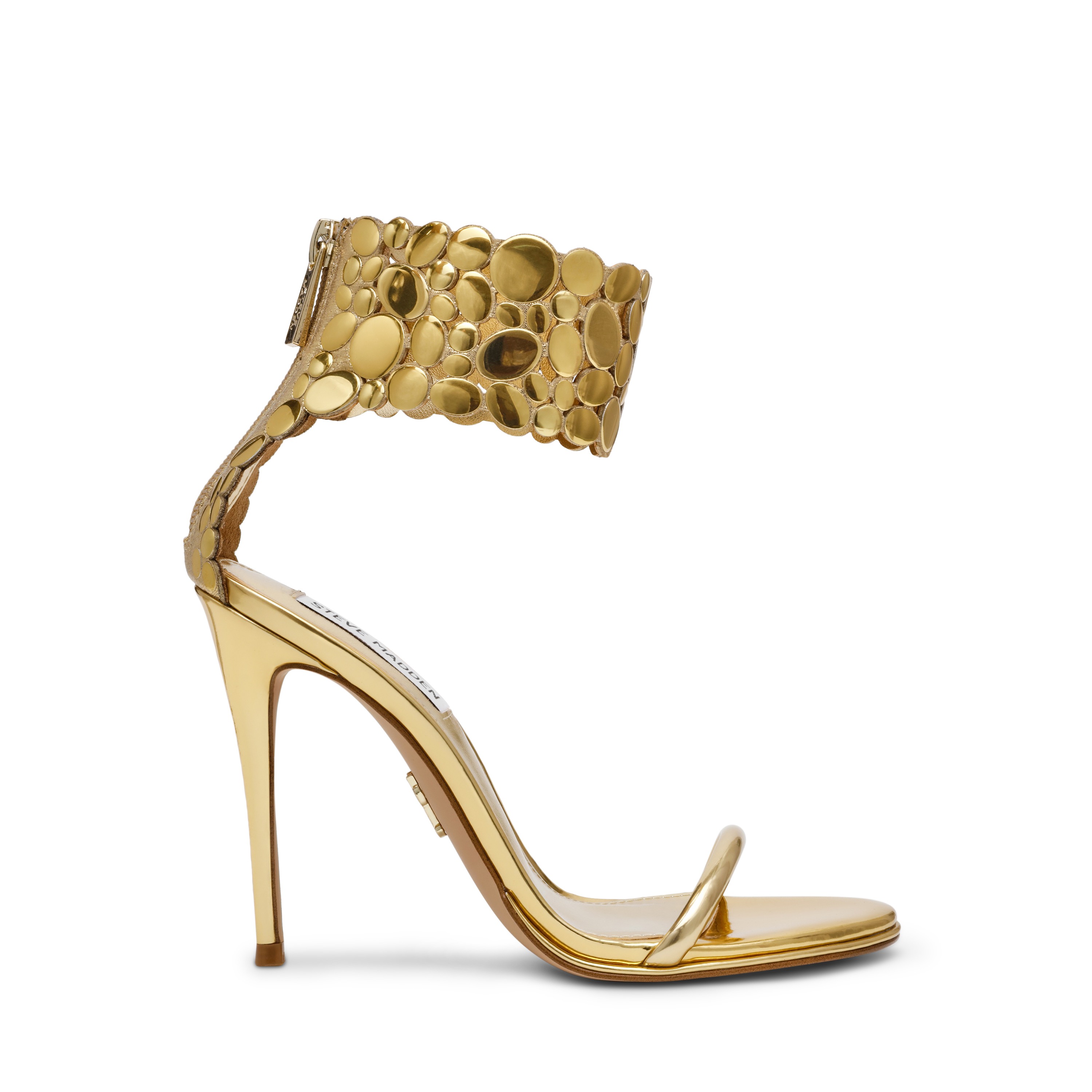 Enamored Gold Heels Sandals