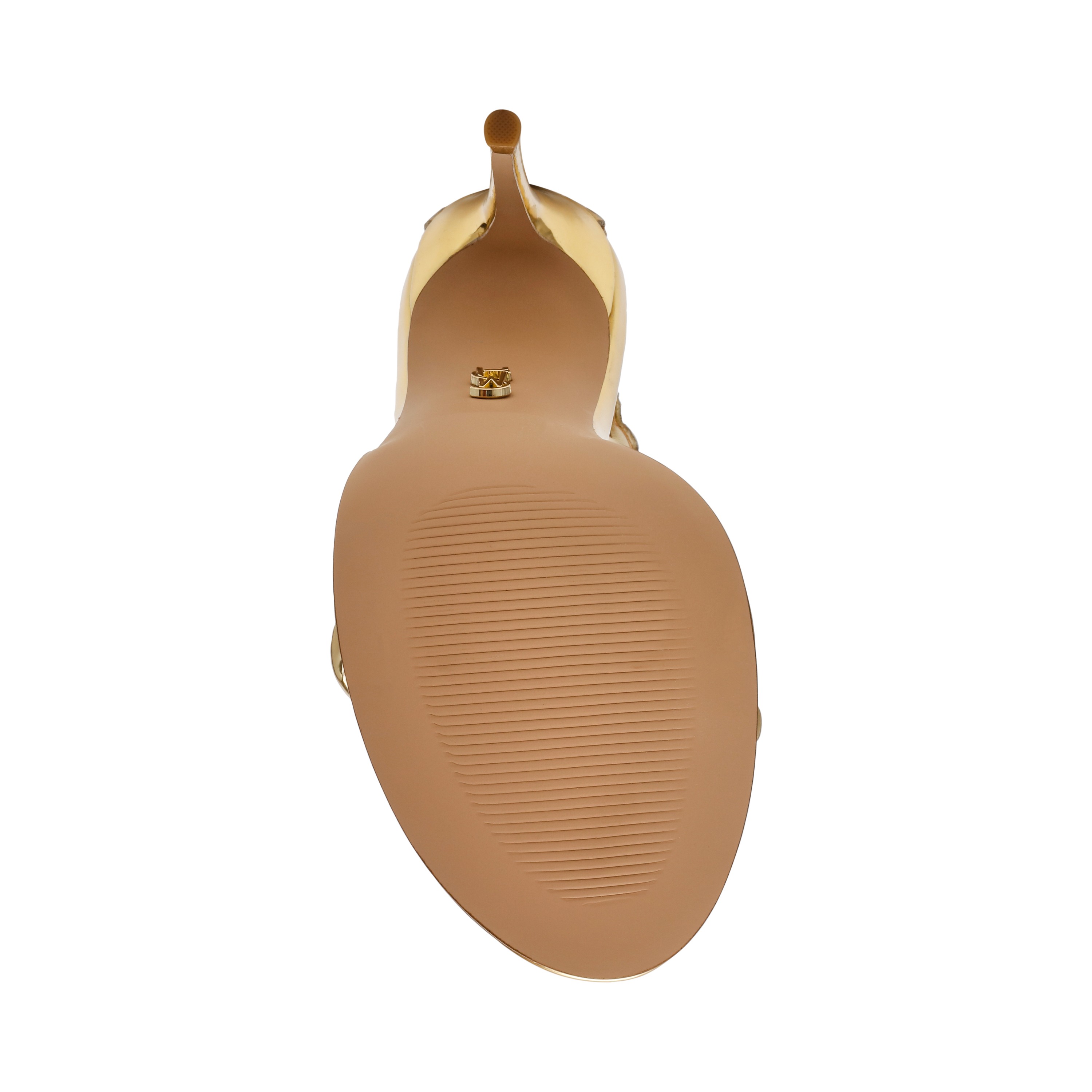 Enamored Gold Heels Sandals