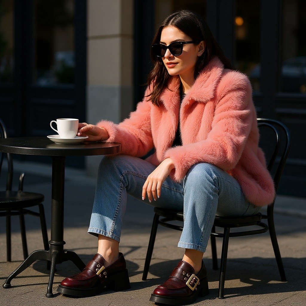 Bridgeton Wine Action Leather Pumps