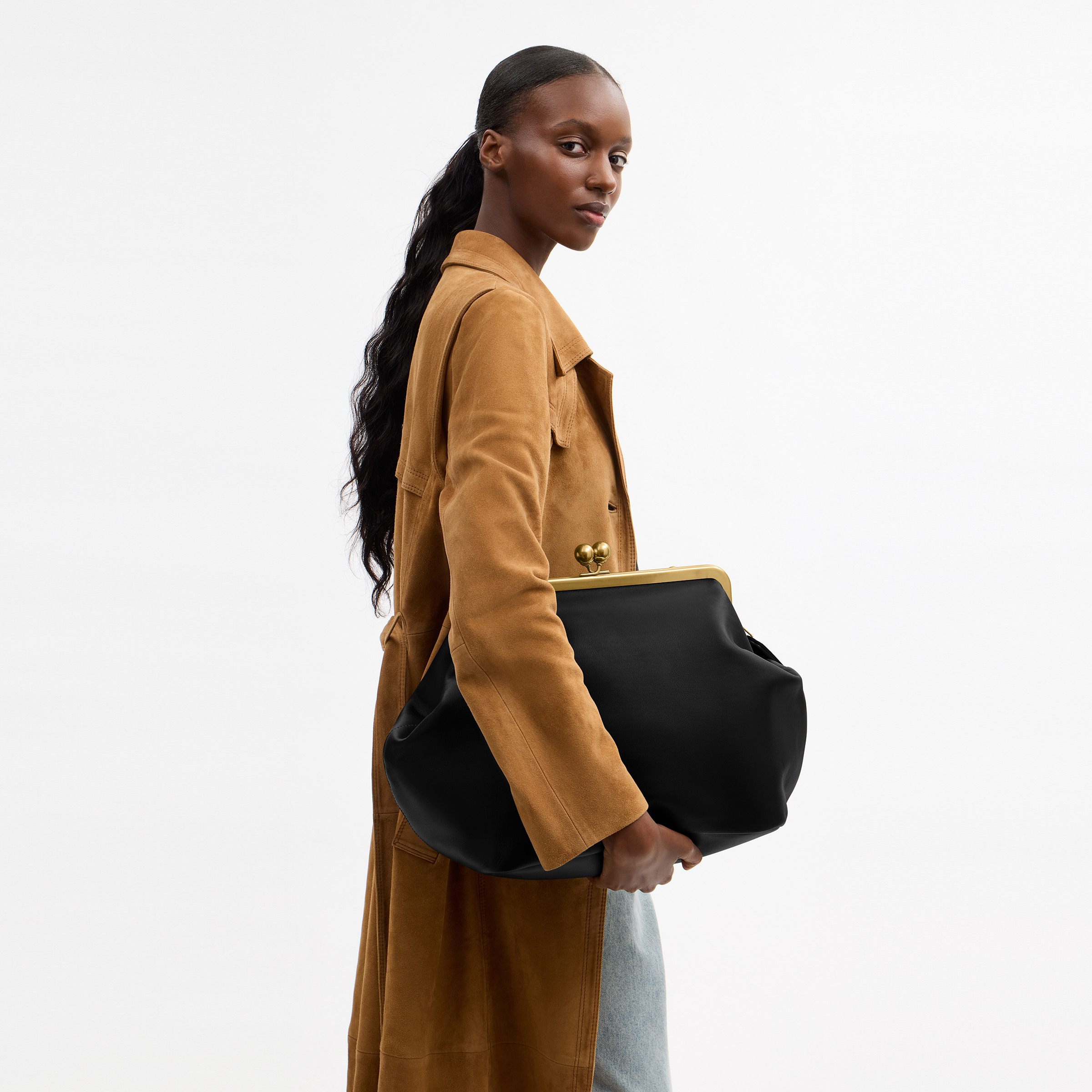 Large Kisslock Frame Bag