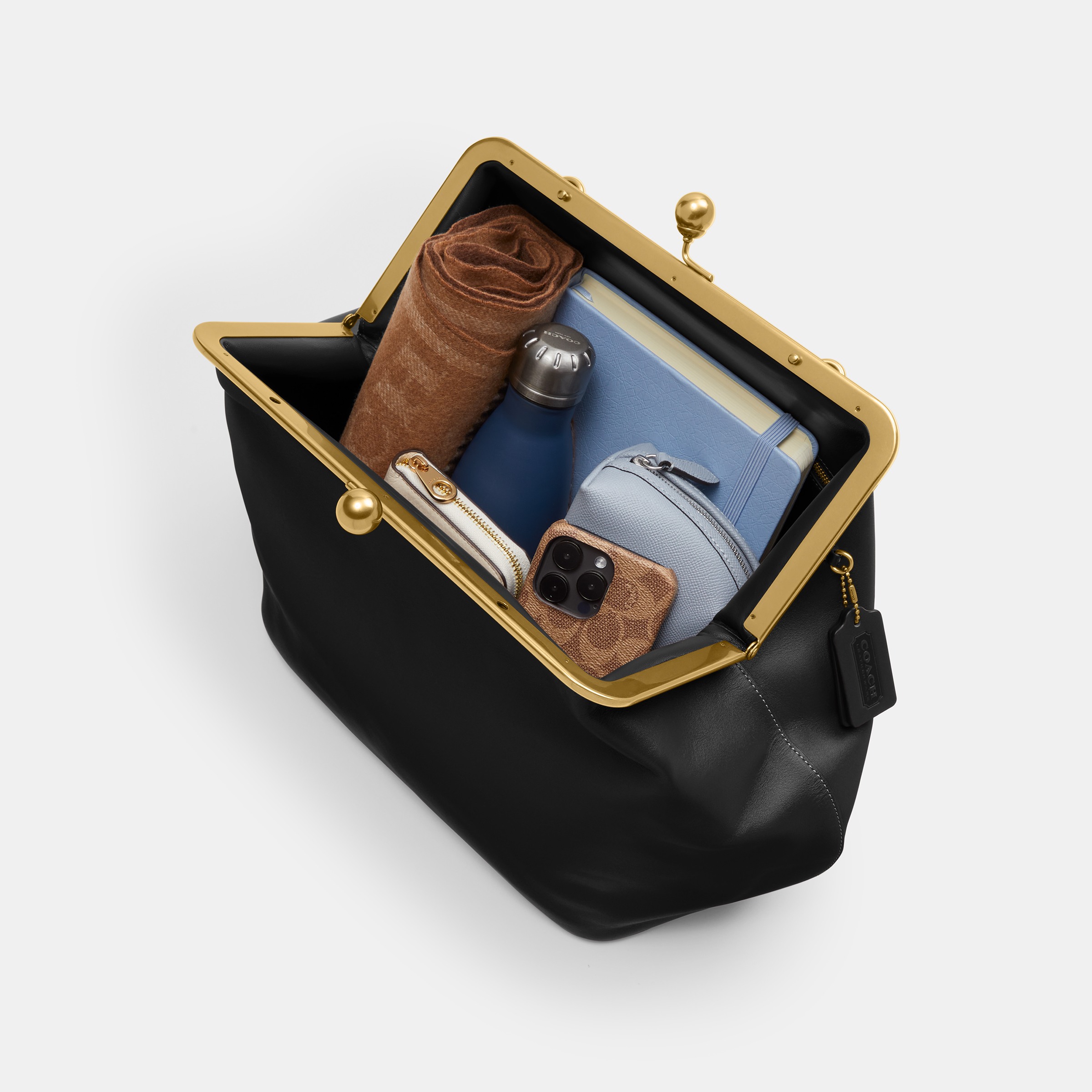 Large Kisslock Frame Bag