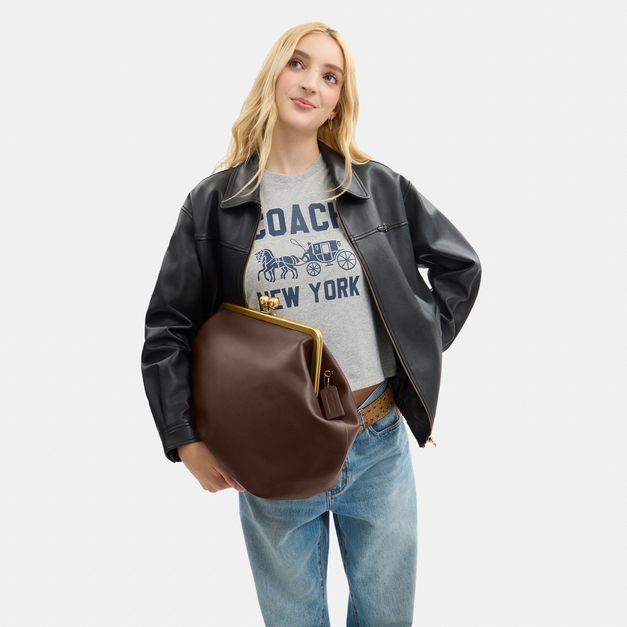 Large Kisslock Frame Bag