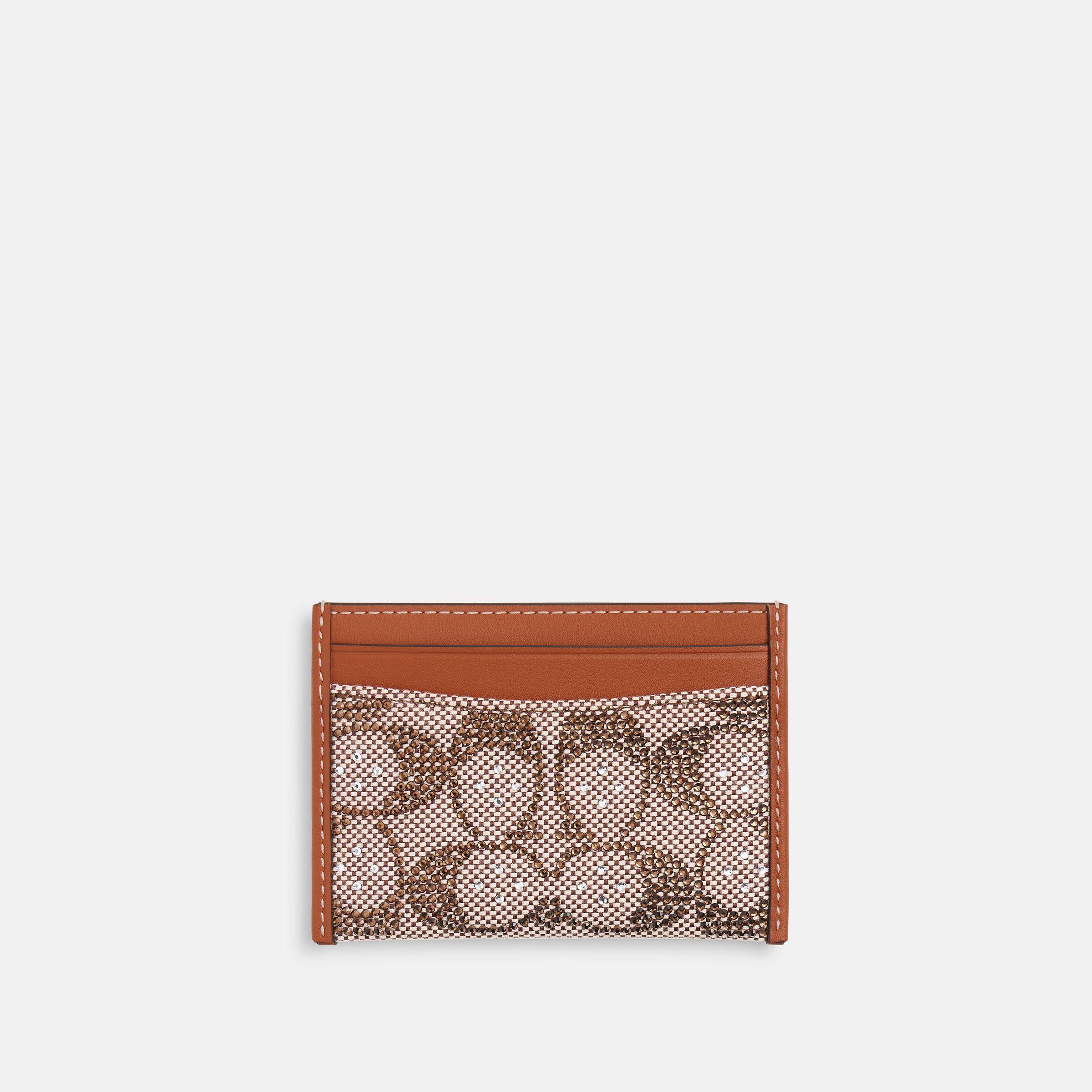 Essential Card Case In Crystal Signature Jacquard