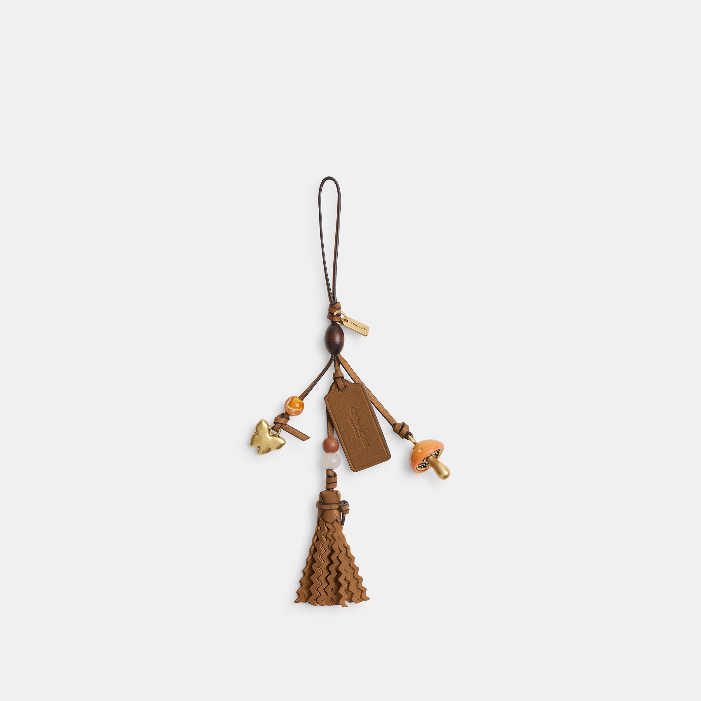 Mushroom Heritage Leather Bag Charm