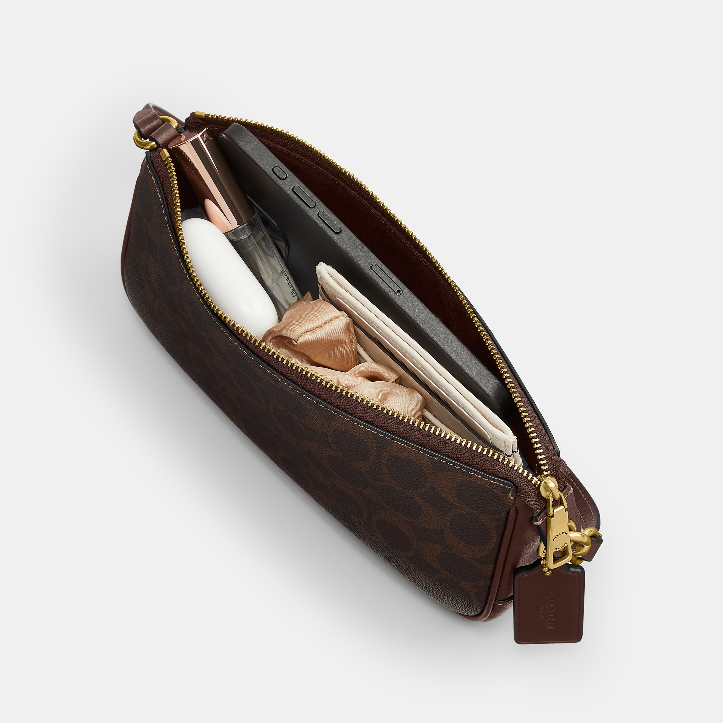 Coated Canvas Signature Plaza Bag