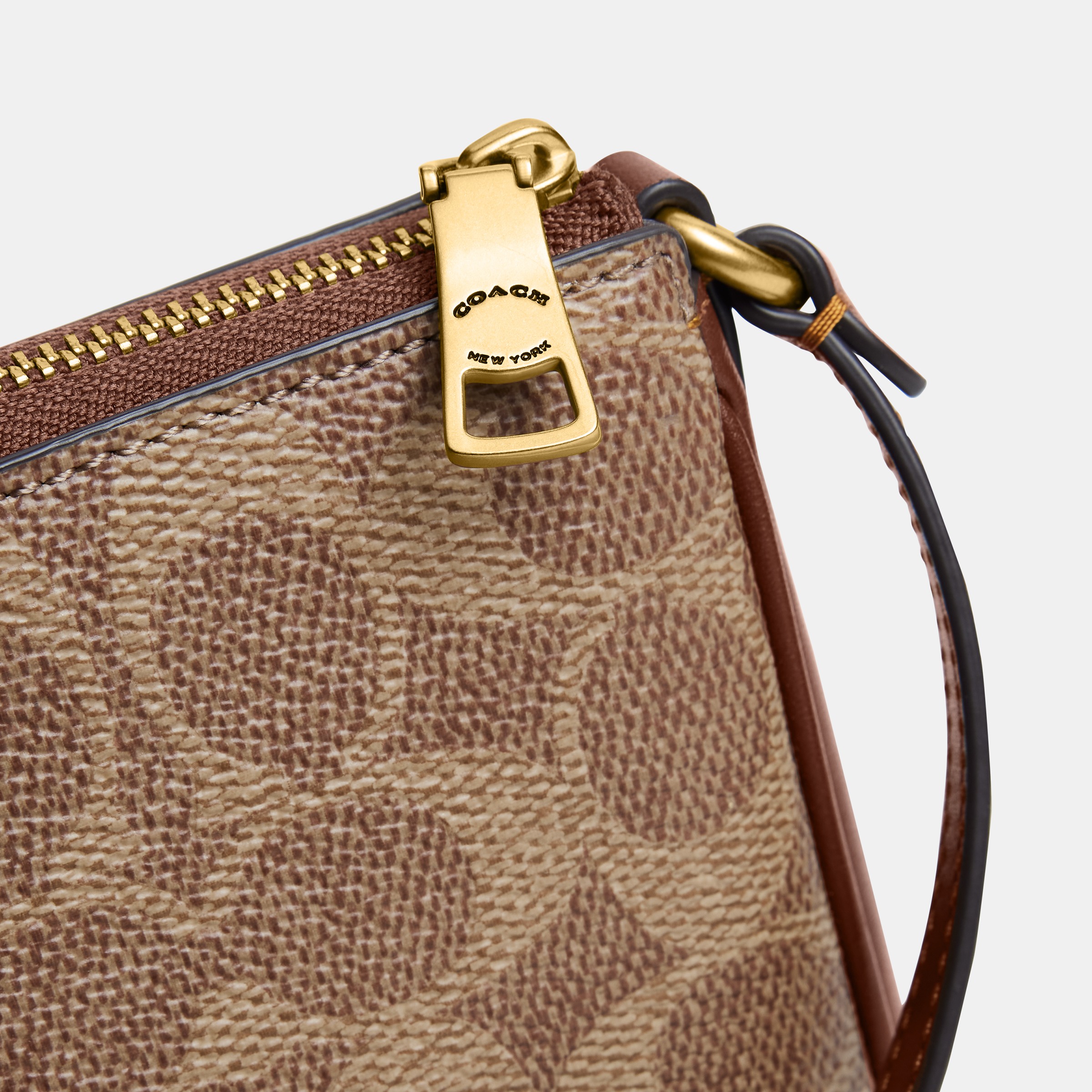 Coated Canvas Signature Plaza Bag