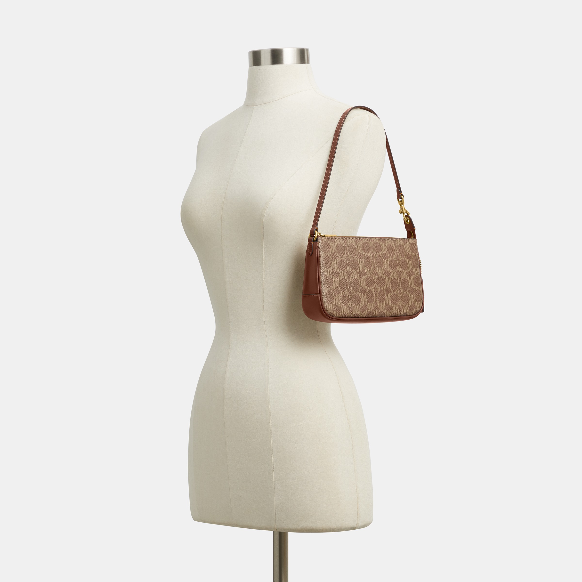 Coated Canvas Signature Plaza Bag