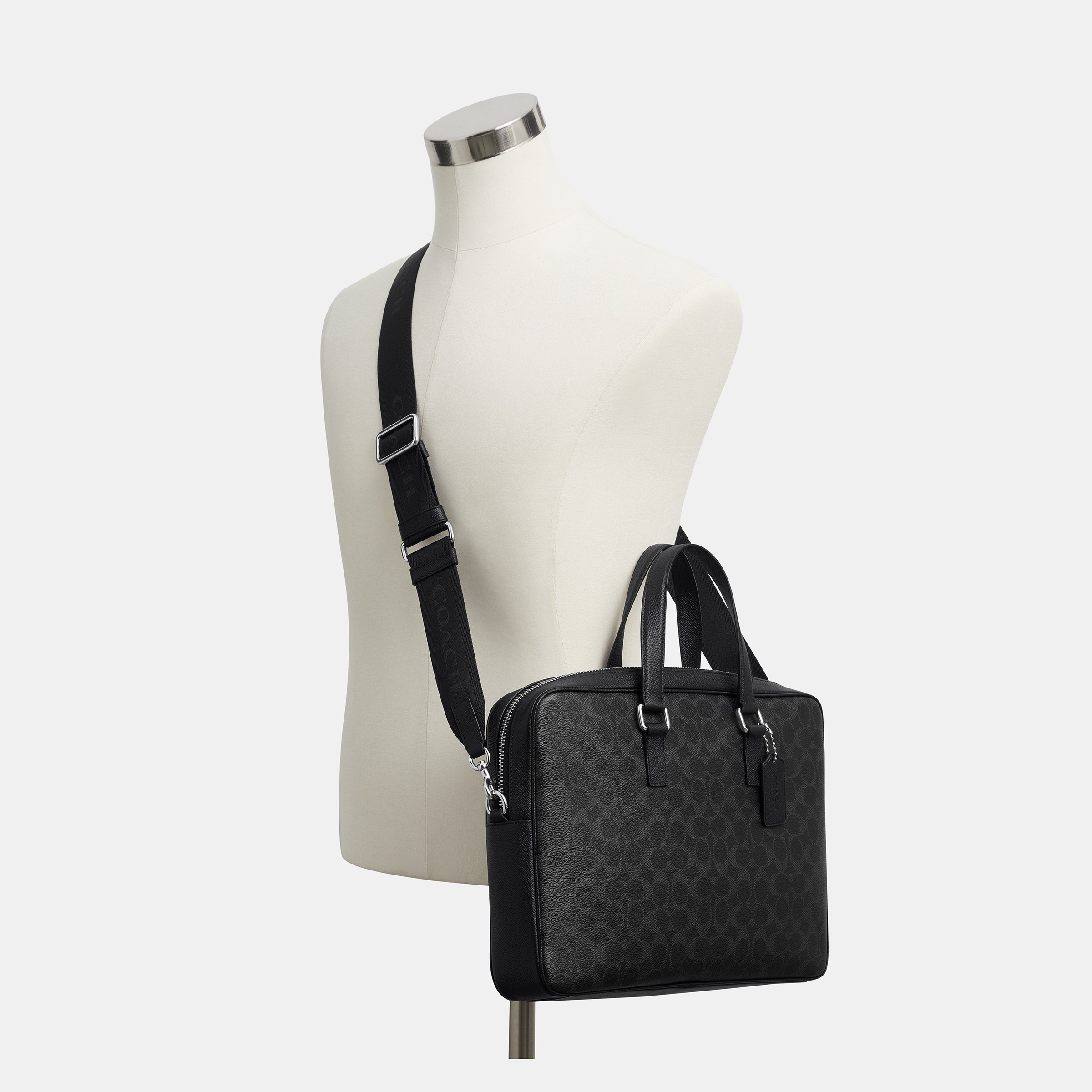Caden Brief Bag In Signature Canvas