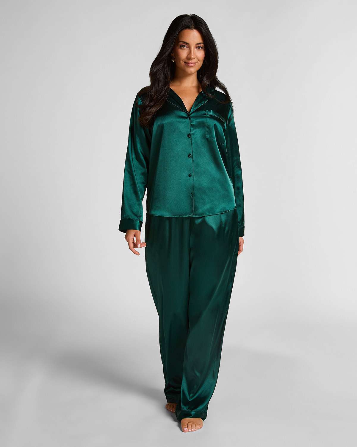 Pyjama LS Satin Minimal