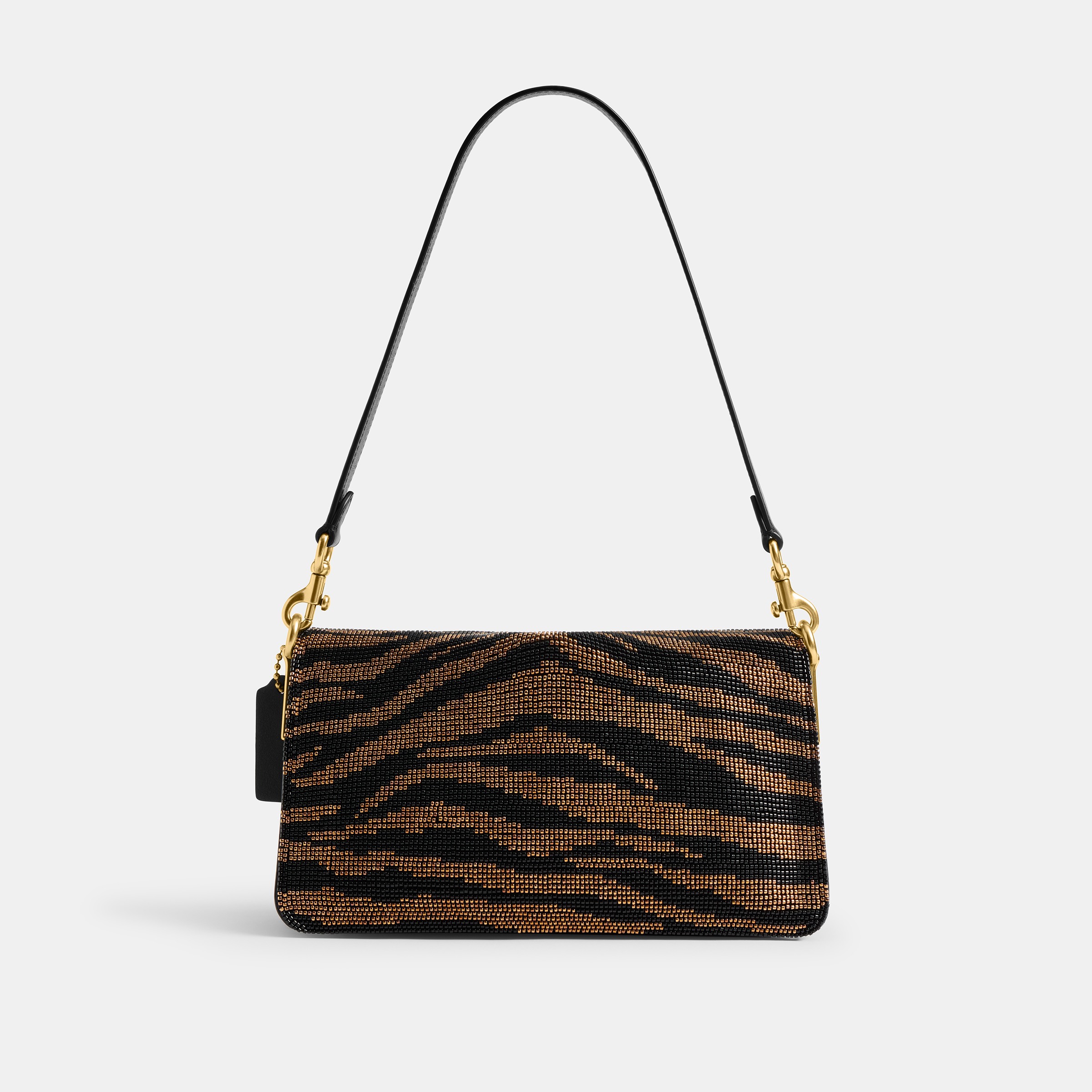 Tabby Shoulder Bag 26 With Beaded Tiger