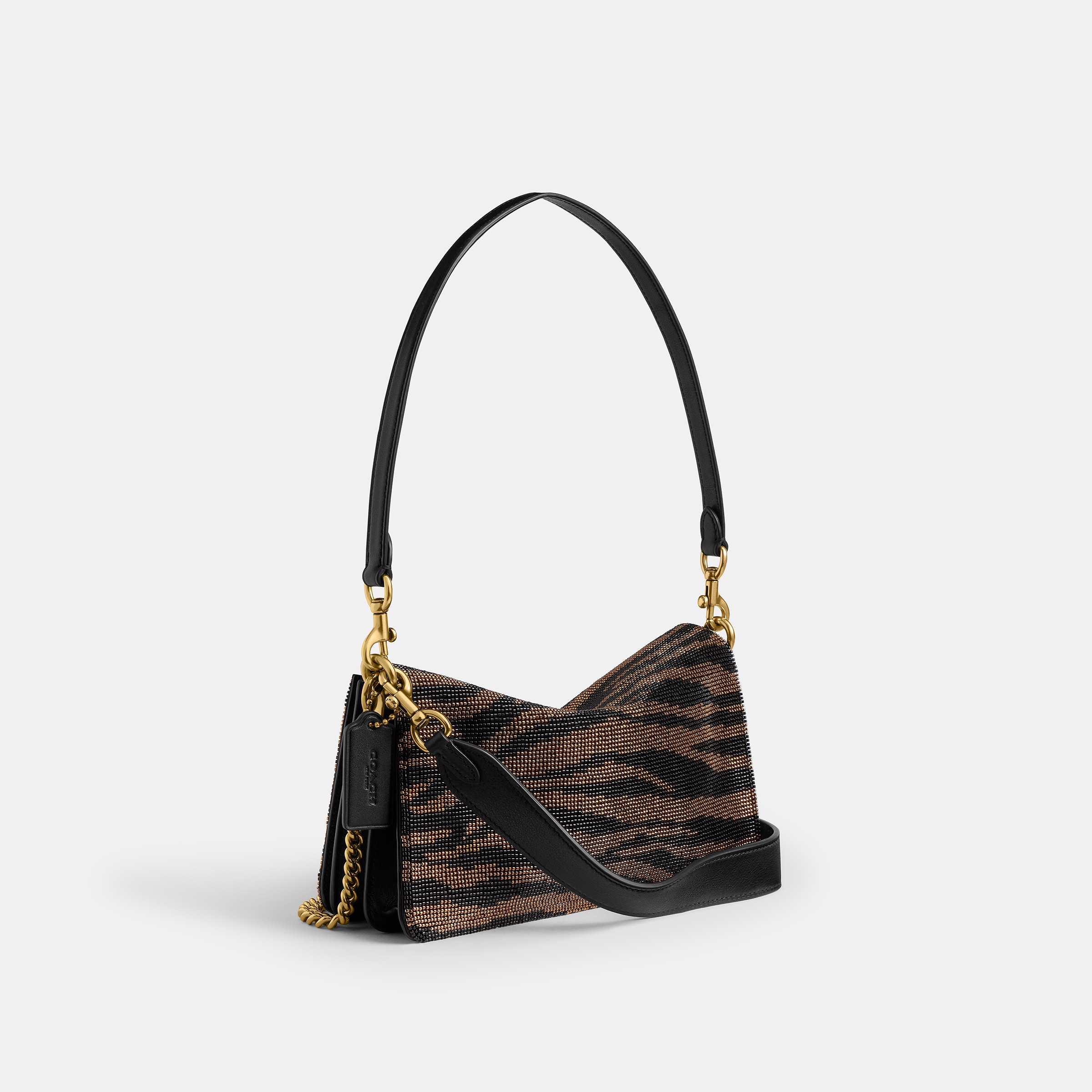 Tabby Shoulder Bag 26 With Beaded Tiger