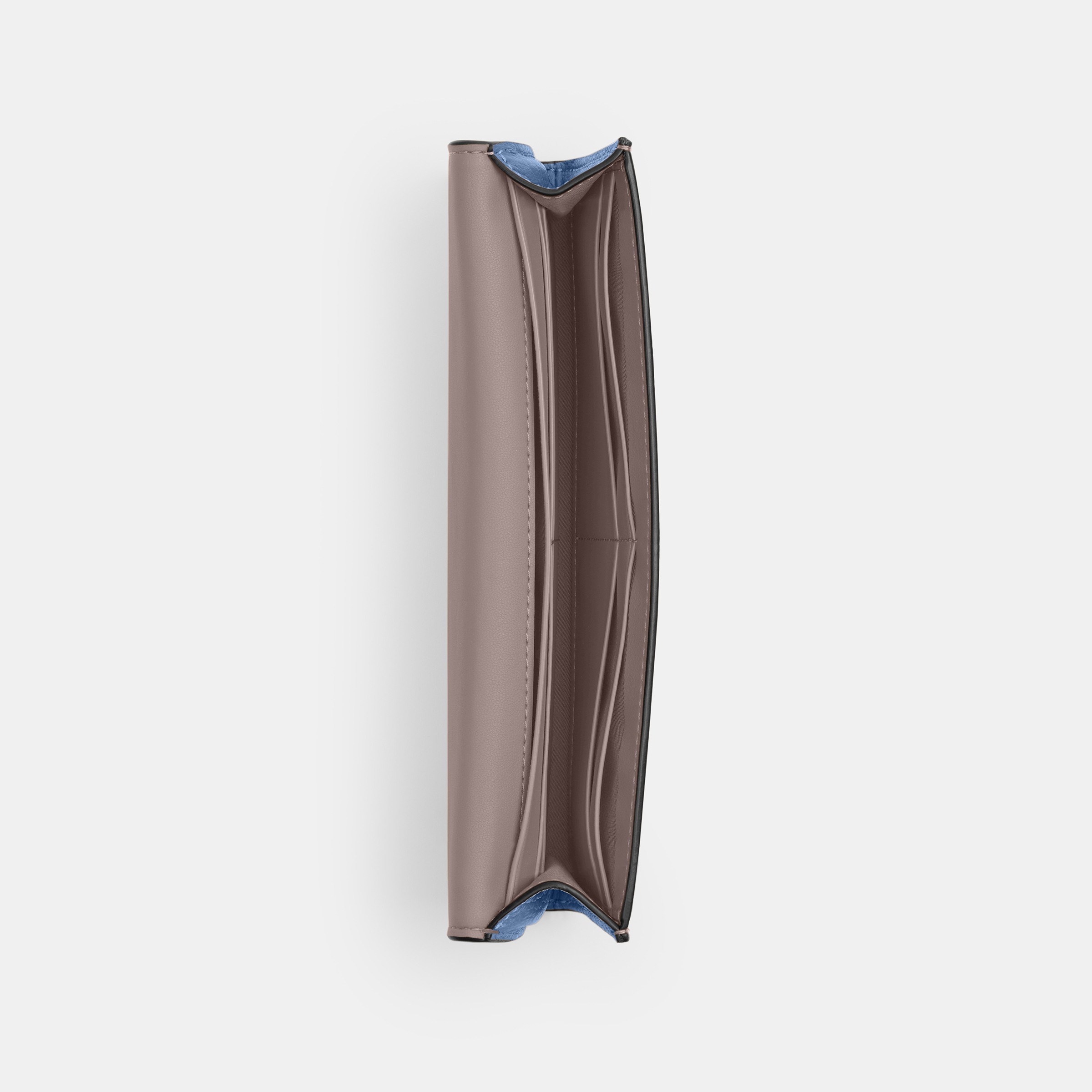 Colorblock Leather Mila Long Flap Wallet