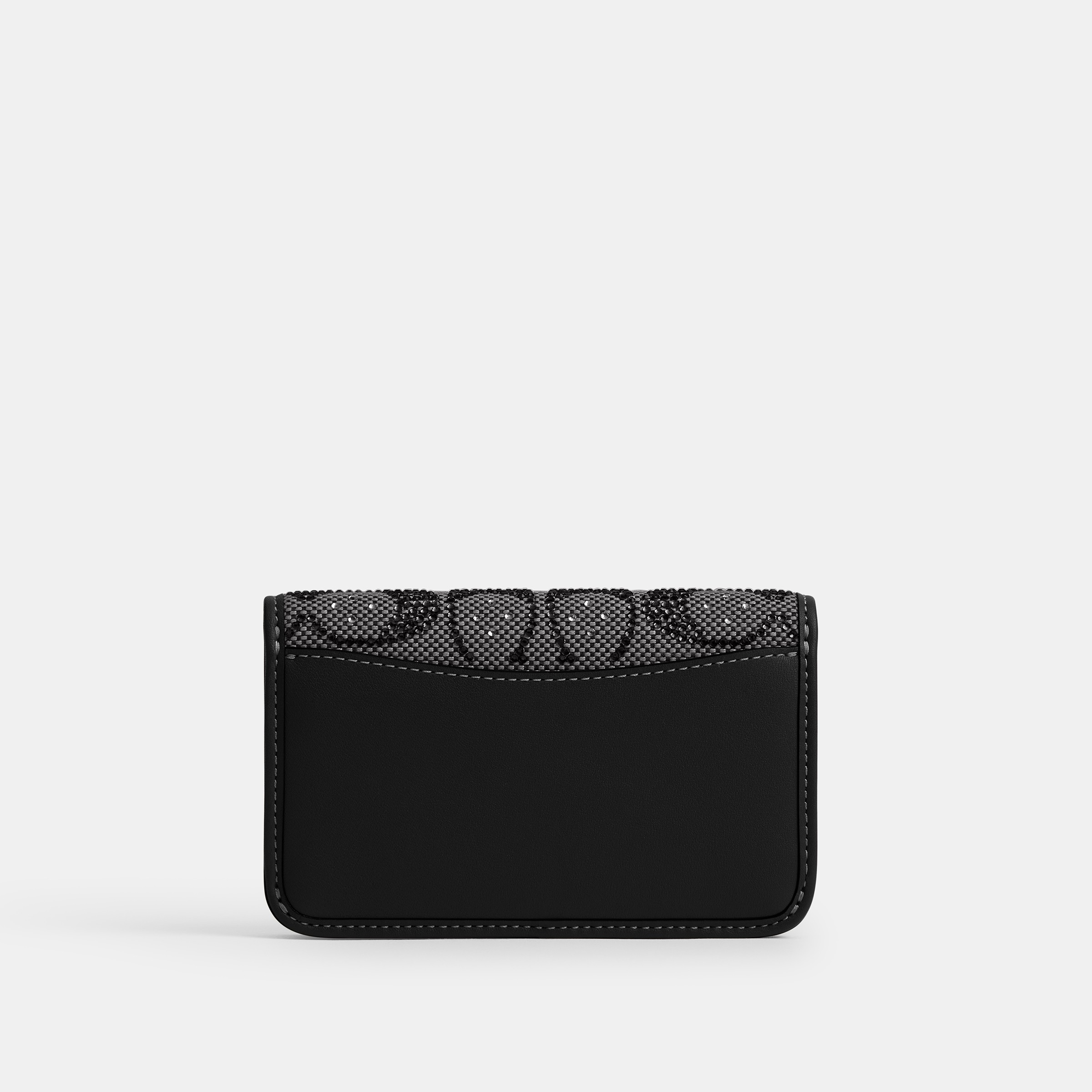 Essential Slim Card Case In Crystal Signature Jacquard