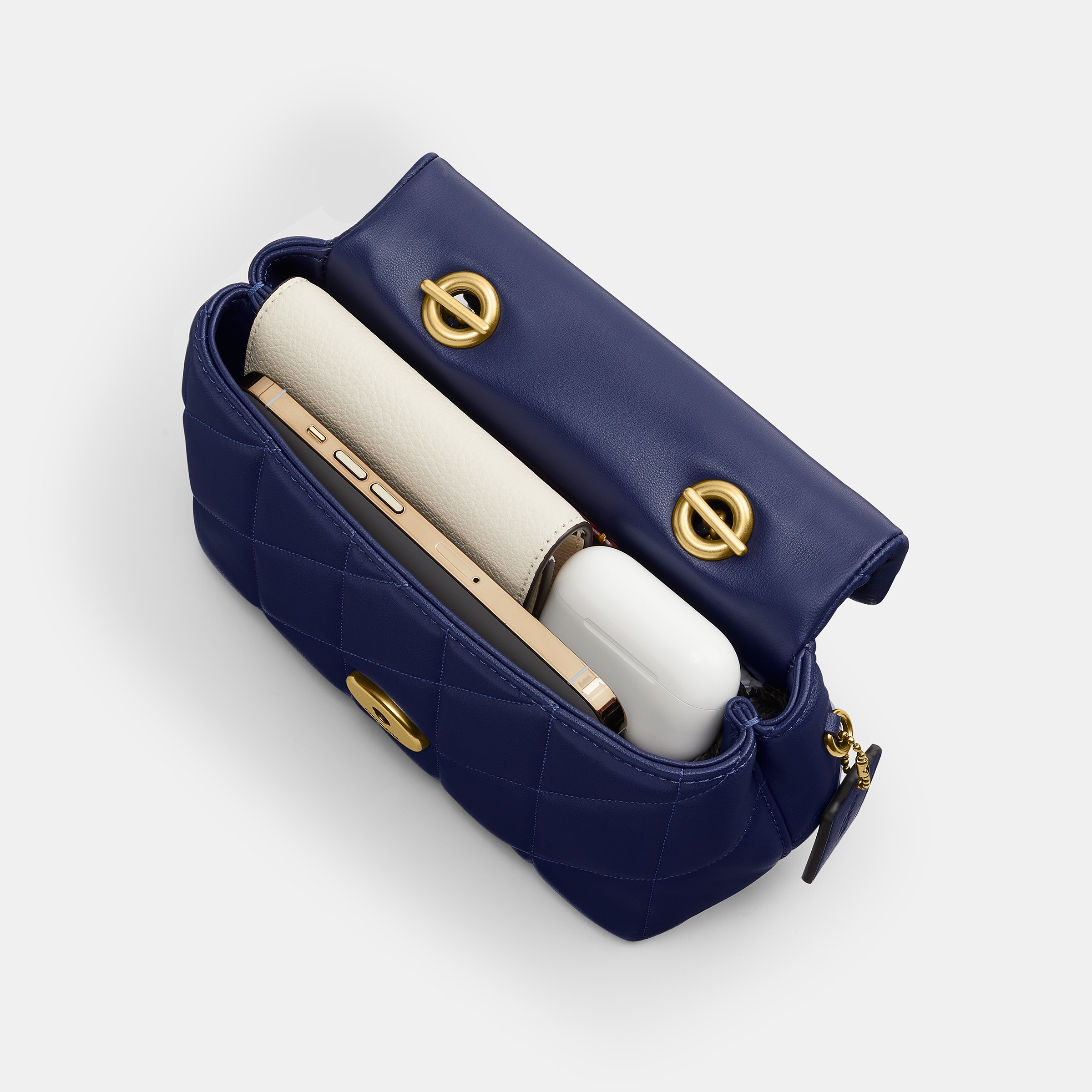 Tabby Top Handle Bag With Quilting